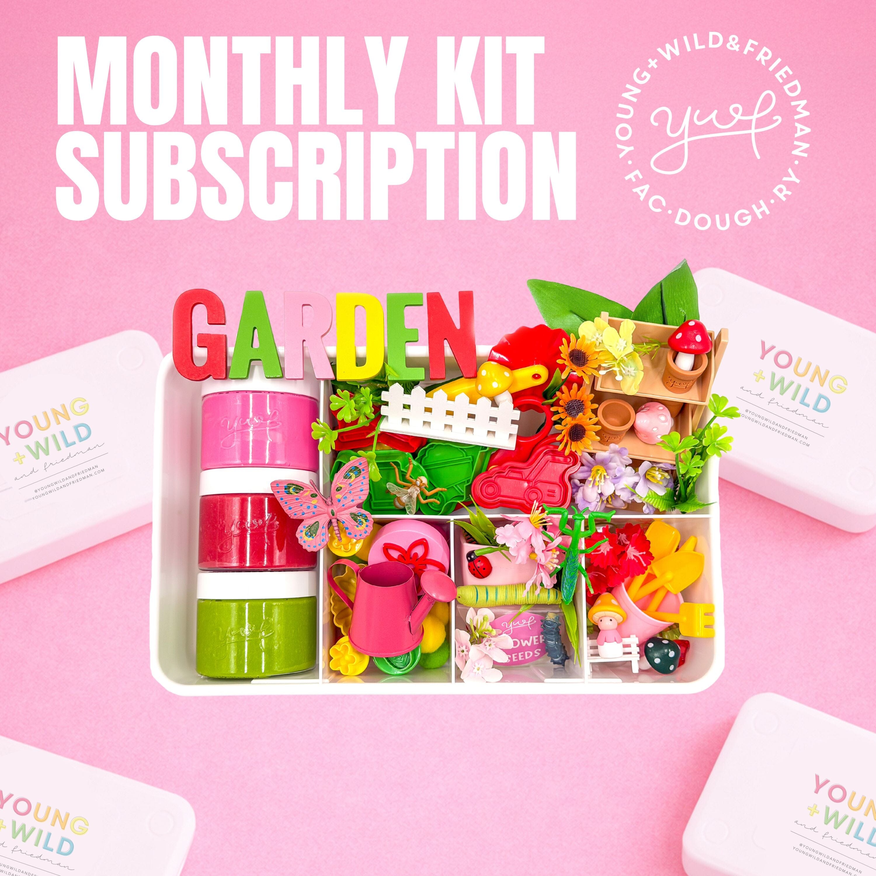 Monthly Play Dough Sensory Kit Subscriptions · Young + Wild and