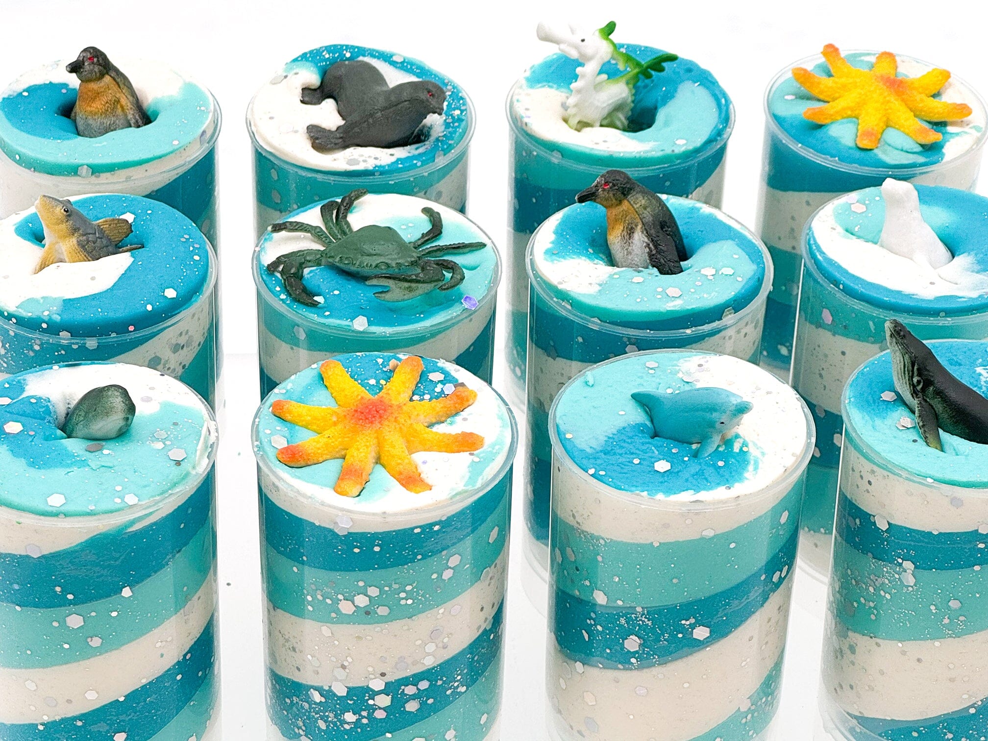 Ocean Sensory Dough Push Pop Sensory Dough Young, Wild & Friedman 