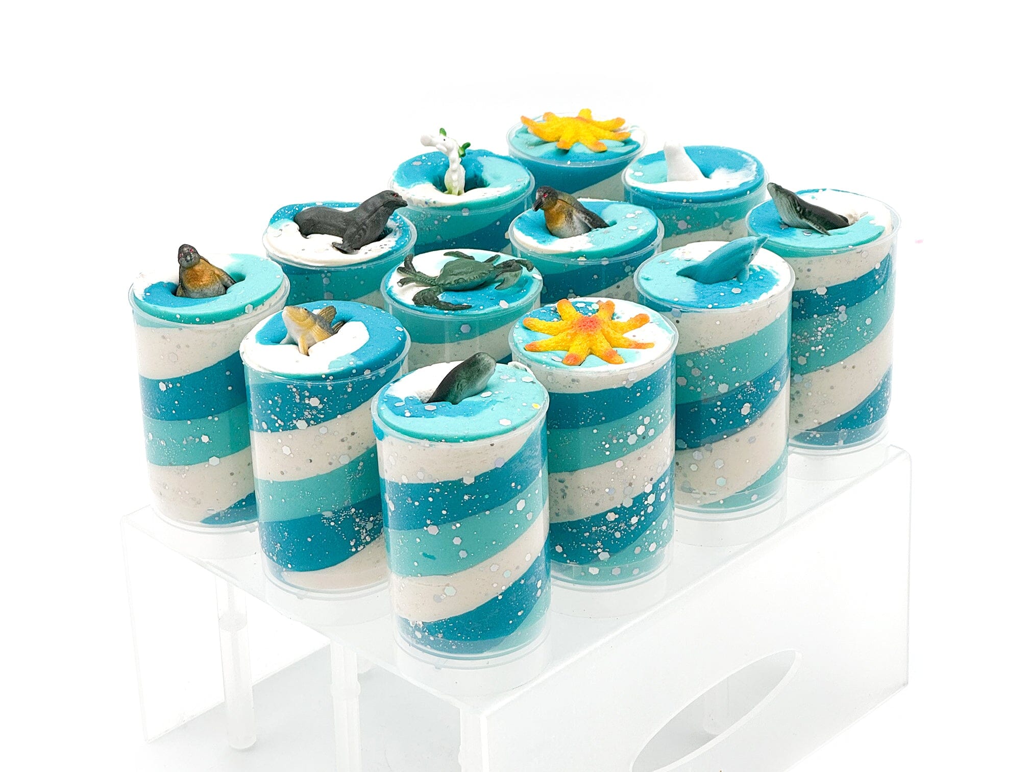 Ocean Sensory Dough Push Pop Sensory Dough Young, Wild & Friedman 