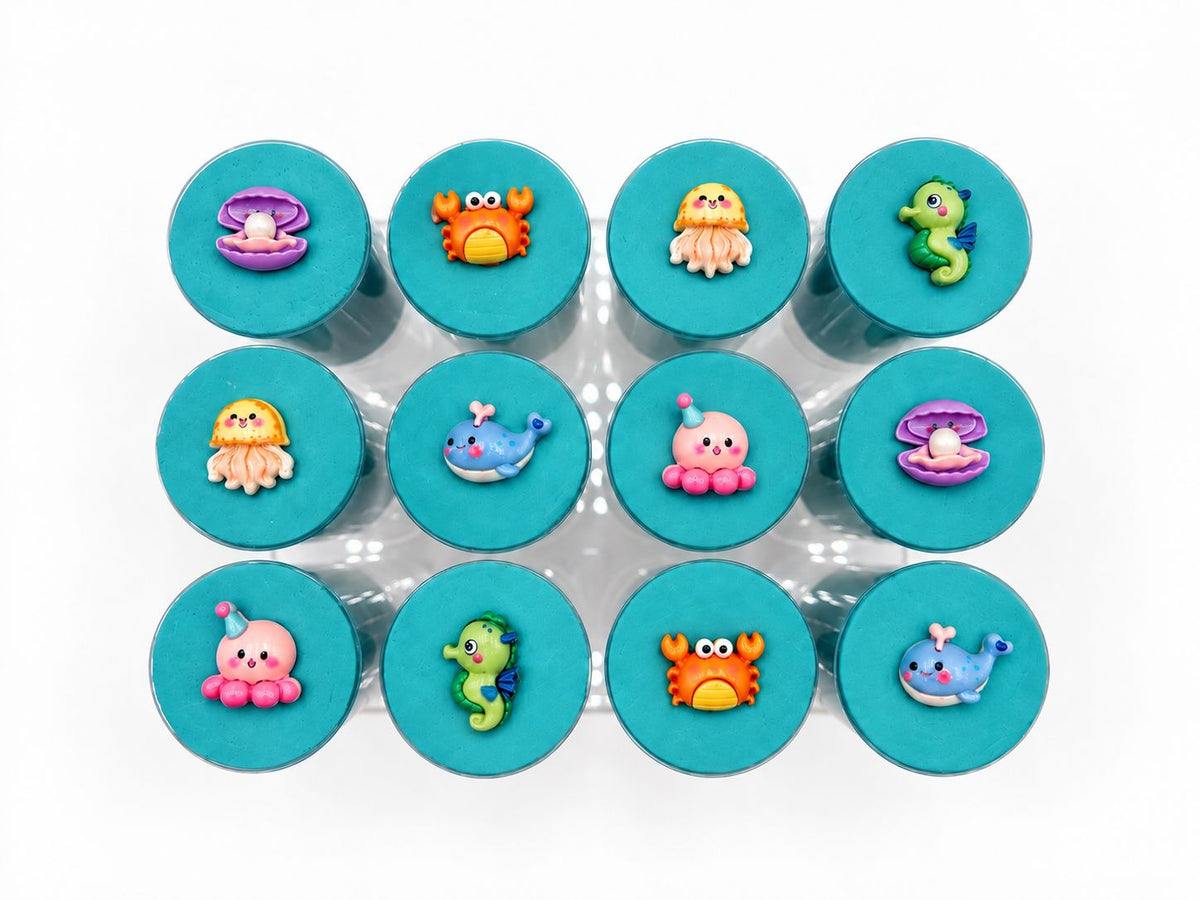 Ocean Sensory Dough Push Pop Sensory Dough Young, Wild & Friedman 