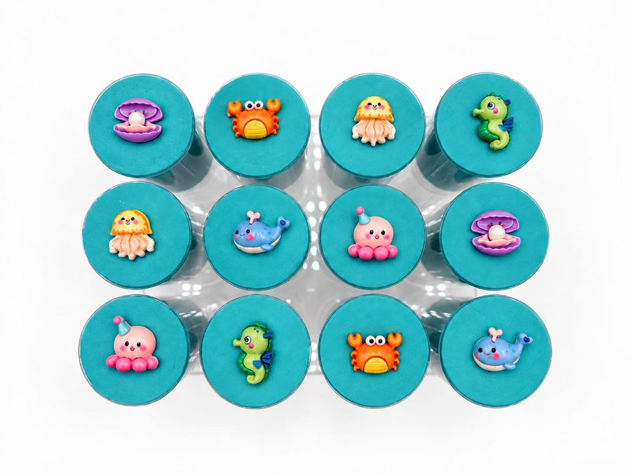 Ocean Sensory Dough Push Pop Sensory Dough Young, Wild & Friedman 