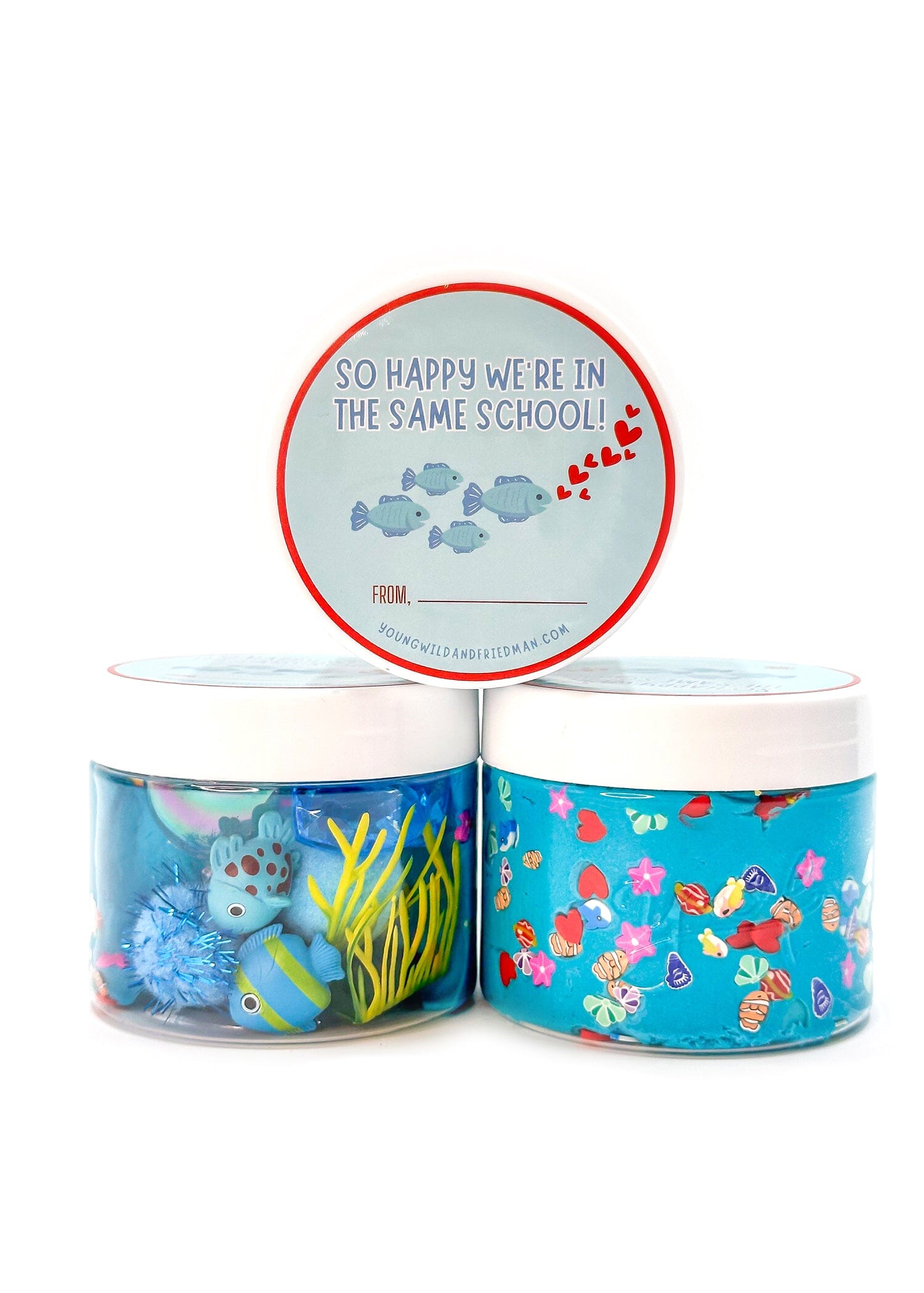 Ocean Valentine Sensory Dough Jar Sensory Dough Young, Wild & Friedman 