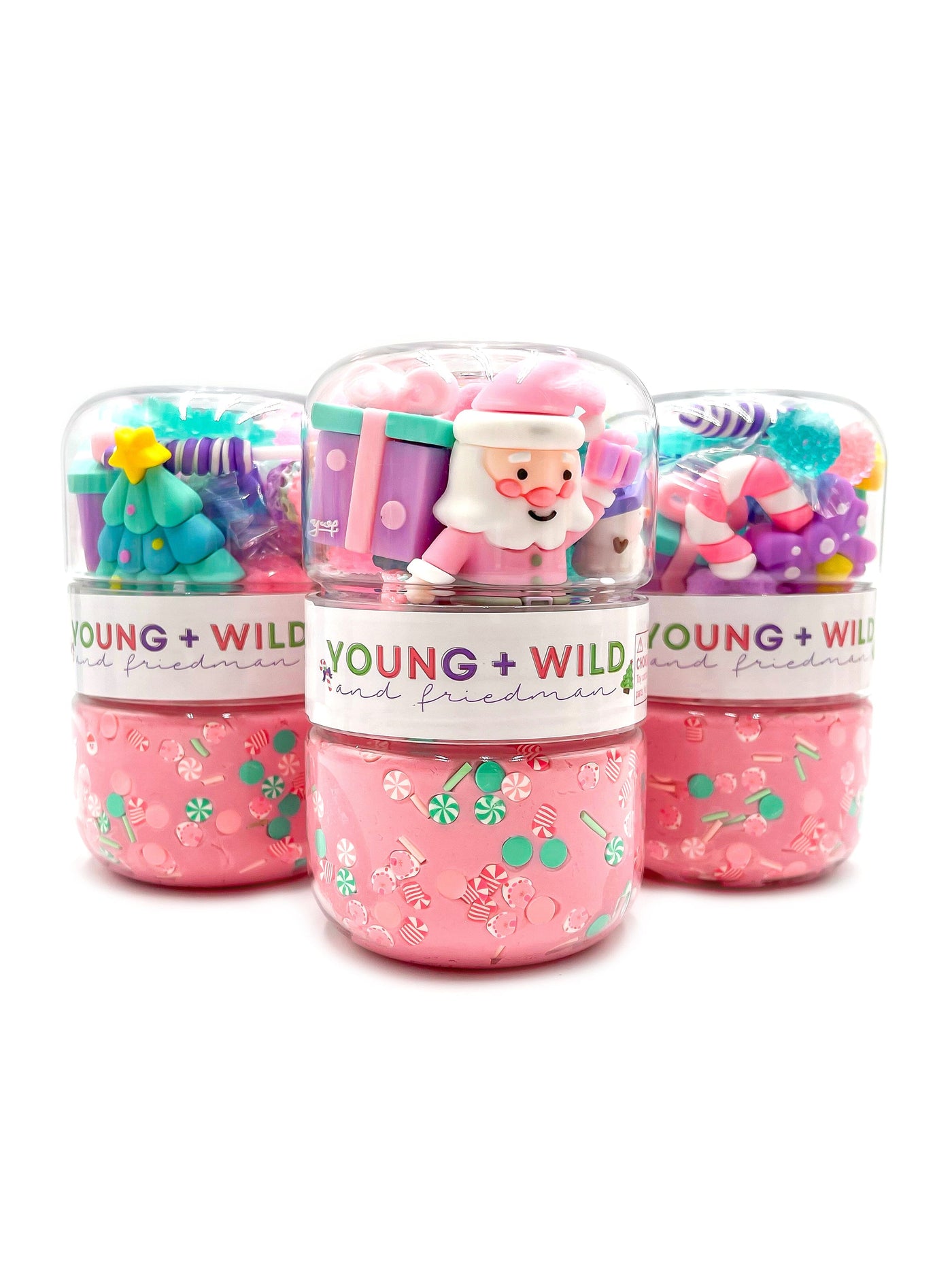 Pastel Christmas Grab & Go Dough Jar Grab and Go Dough Young, Wild & Friedman 