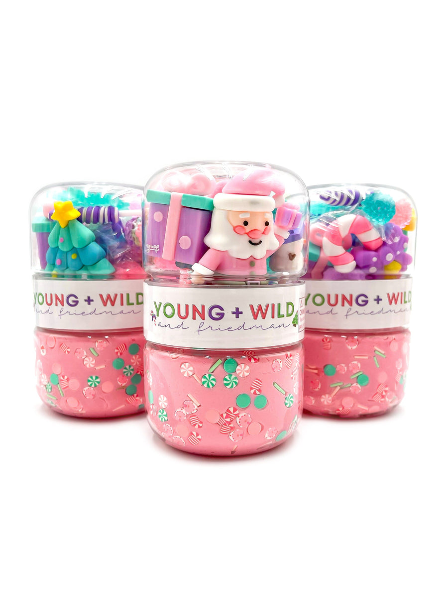 Pastel Christmas Grab & Go Dough Jar Grab and Go Dough Young, Wild & Friedman 