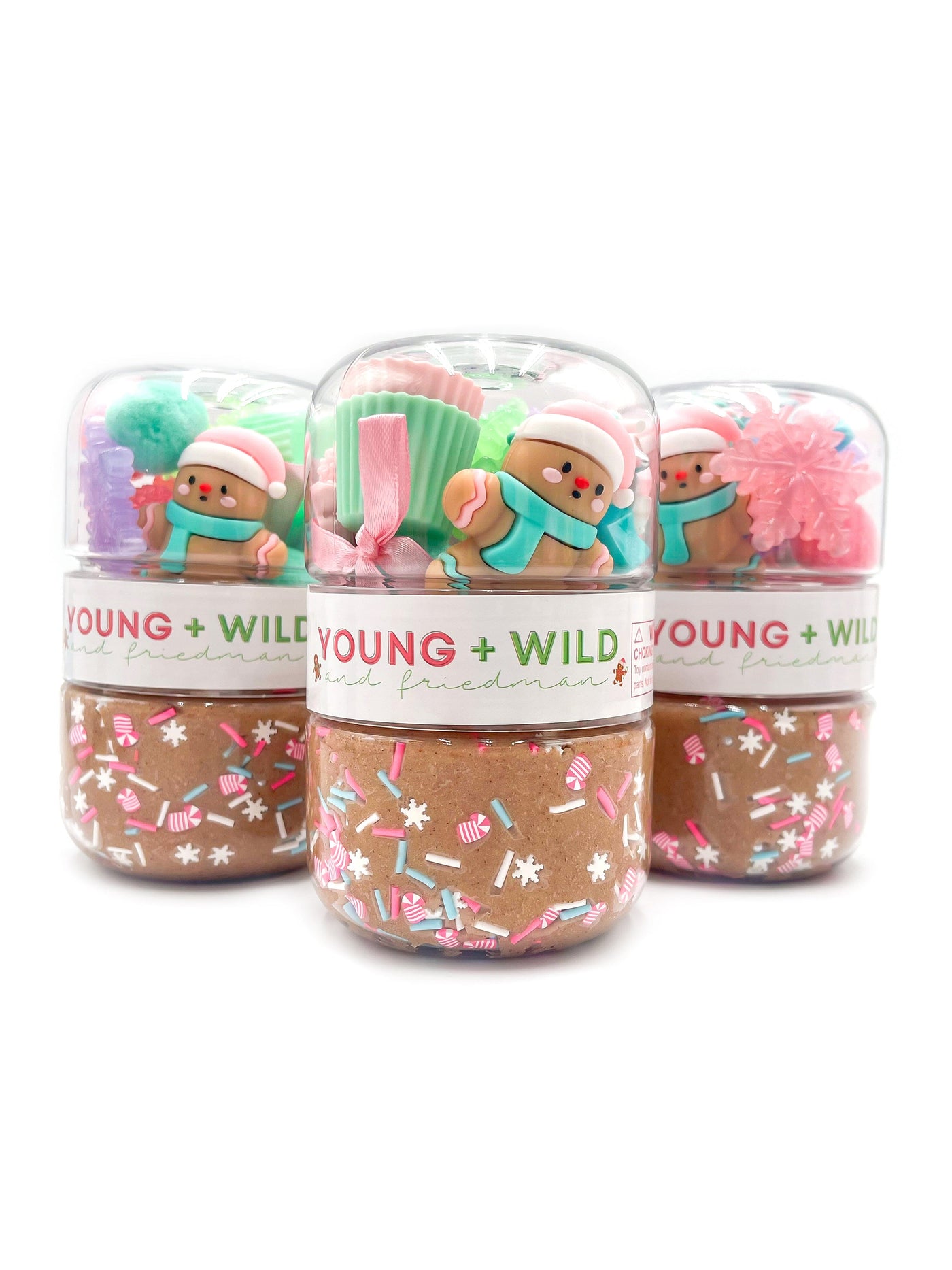 Pastel Gingerbread Grab & Go Dough Jar Grab and Go Dough Young, Wild & Friedman 