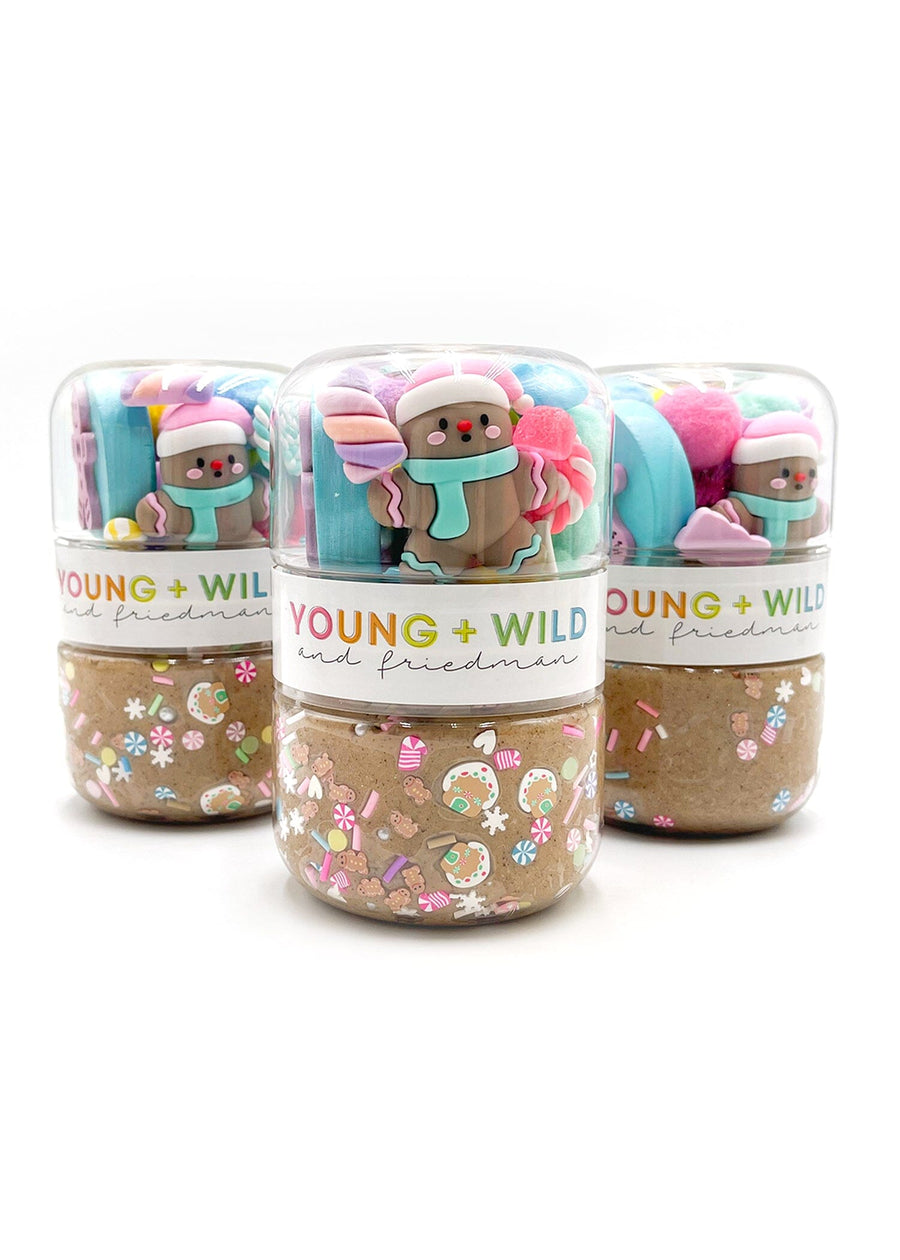Pastel Gingerbread Grab & Go Dough Jar Grab and Go Dough Young, Wild & Friedman 