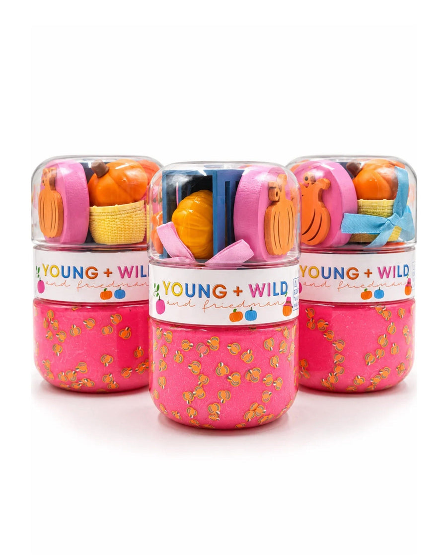 Pastel Pumpkins Grab & Go Dough Jar Grab and Go Dough Young, Wild & Friedman 