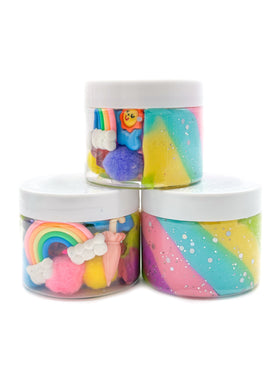 Pastel Rainbow Dough Jars
