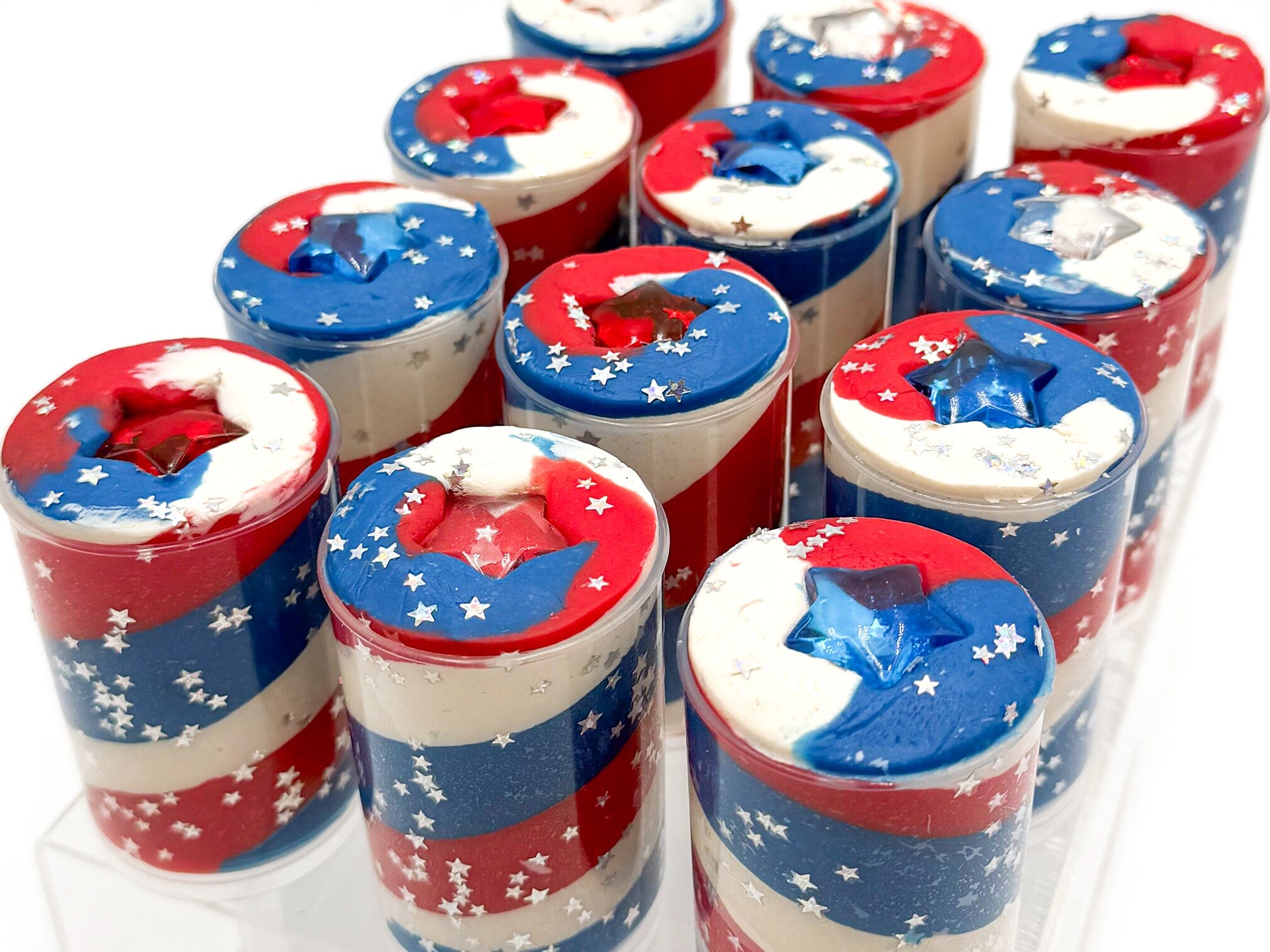 Patriotic Sensory Dough Push Pop Sensory Dough Young, Wild & Friedman 
