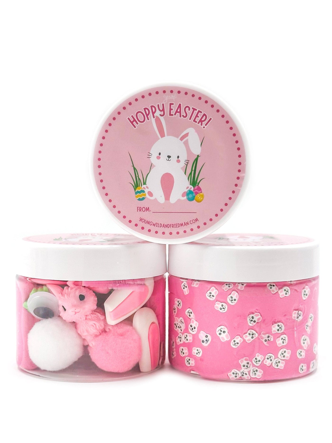 Pink Bunny Sensory Dough Jar Sensory Dough Young, Wild & Friedman 