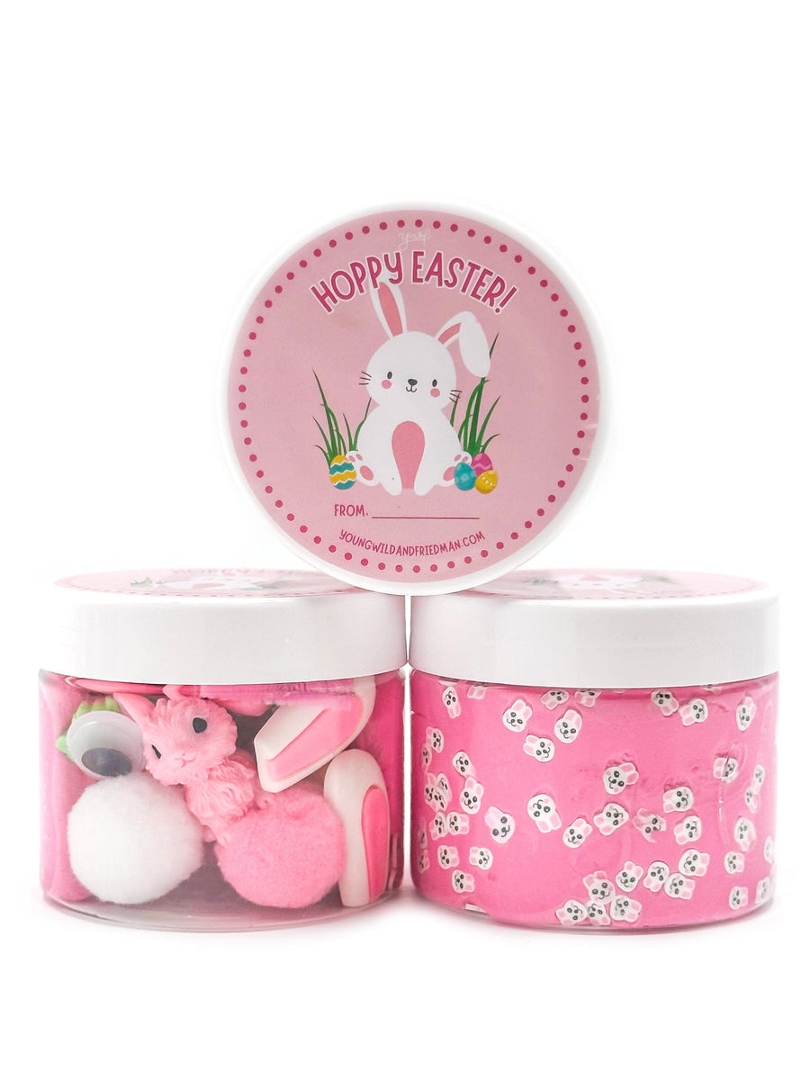Pink Bunny Sensory Dough Jar Sensory Dough Young, Wild & Friedman 