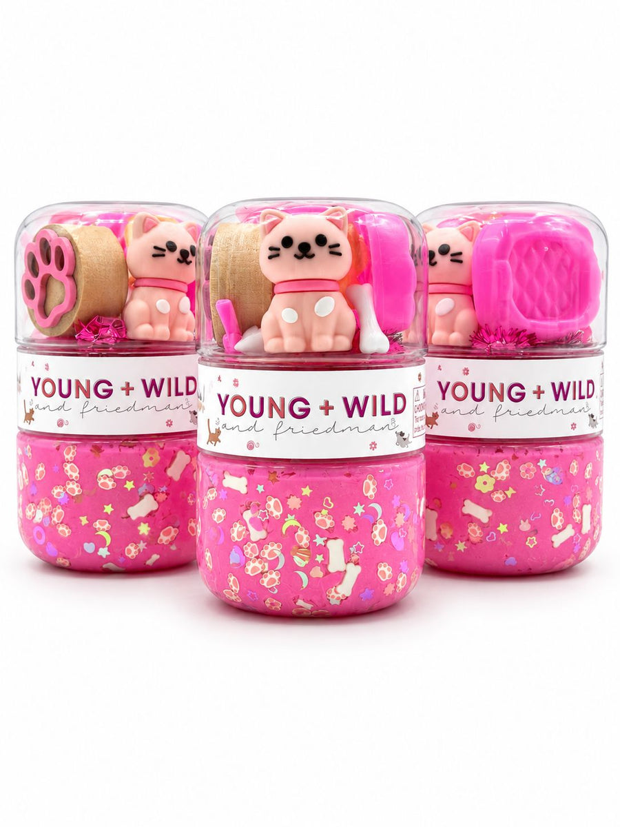 Pink Pet Grab & Go Dough Jar Grab and Go Dough Young, Wild & Friedman 