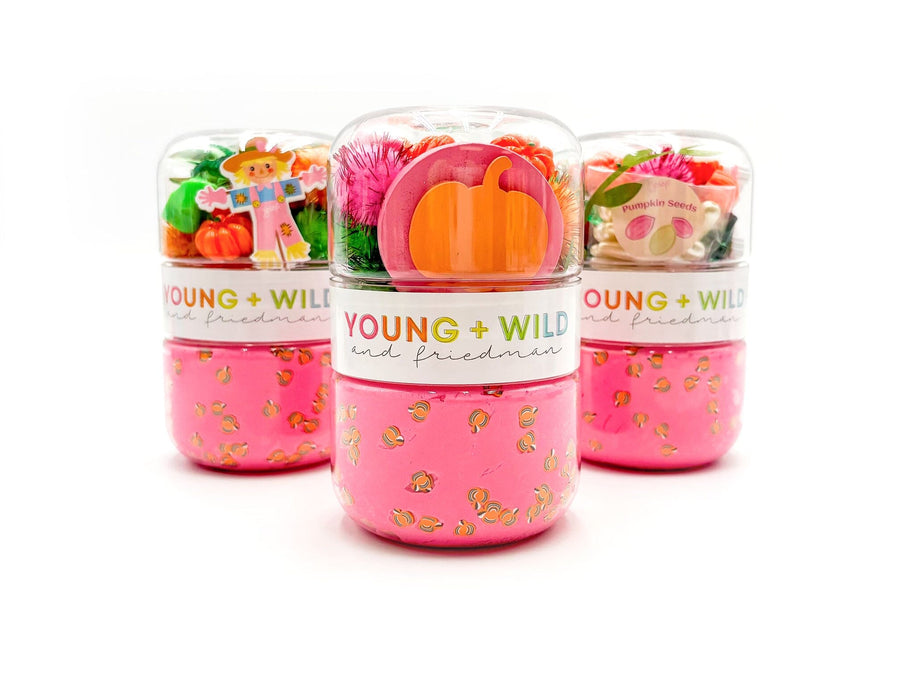 Pink Pumpkin Patch Grab & Go Dough Jar Grab and Go Dough Young, Wild & Friedman 