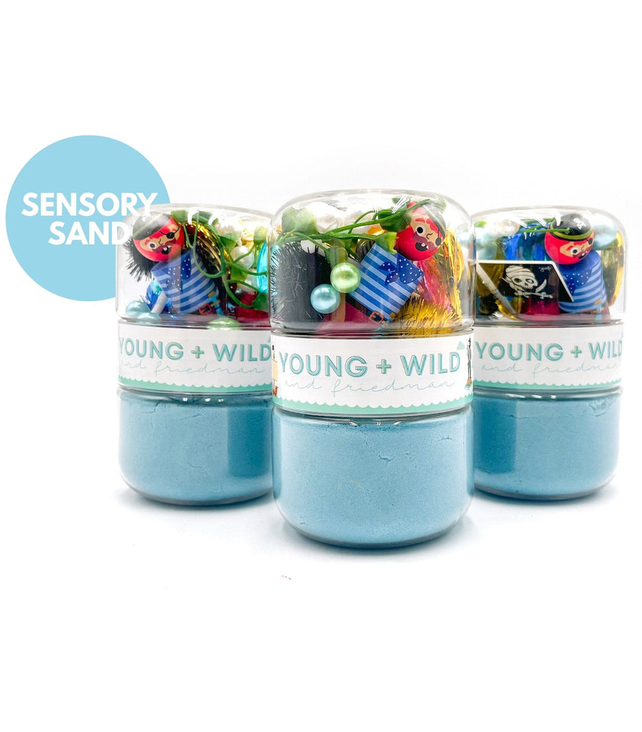 Pirate Grab & Go Sensory Sand Jar Grab and Go Dough Young, Wild & Friedman 