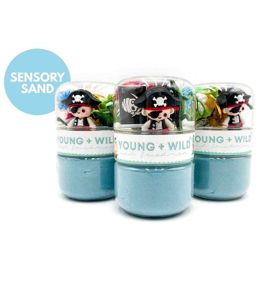 Pirate Grab & Go Sensory Sand Jar Grab and Go Dough Young, Wild & Friedman 