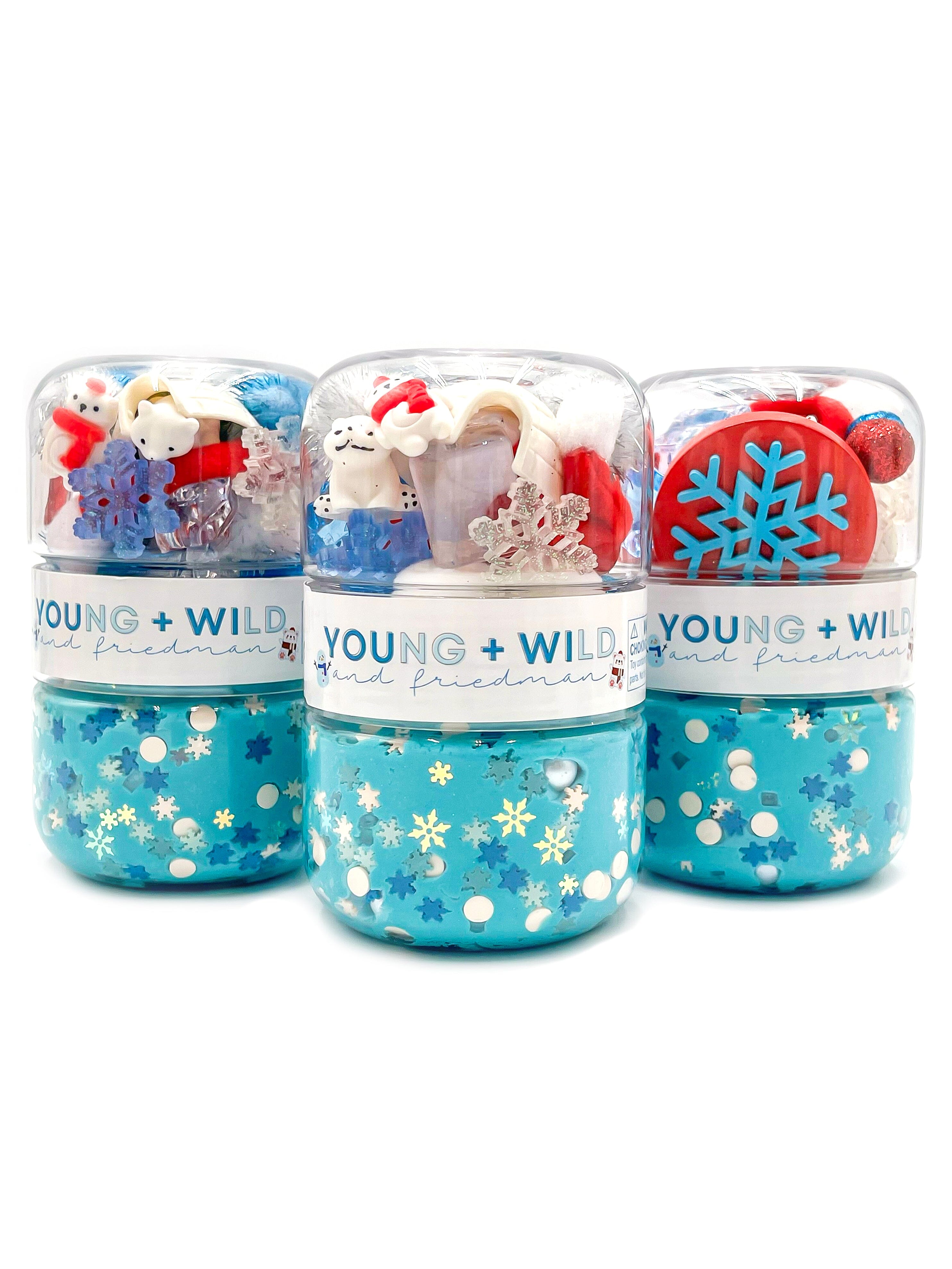 Polar Bear Grab & Go Dough Jar Grab and Go Dough Young, Wild & Friedman 