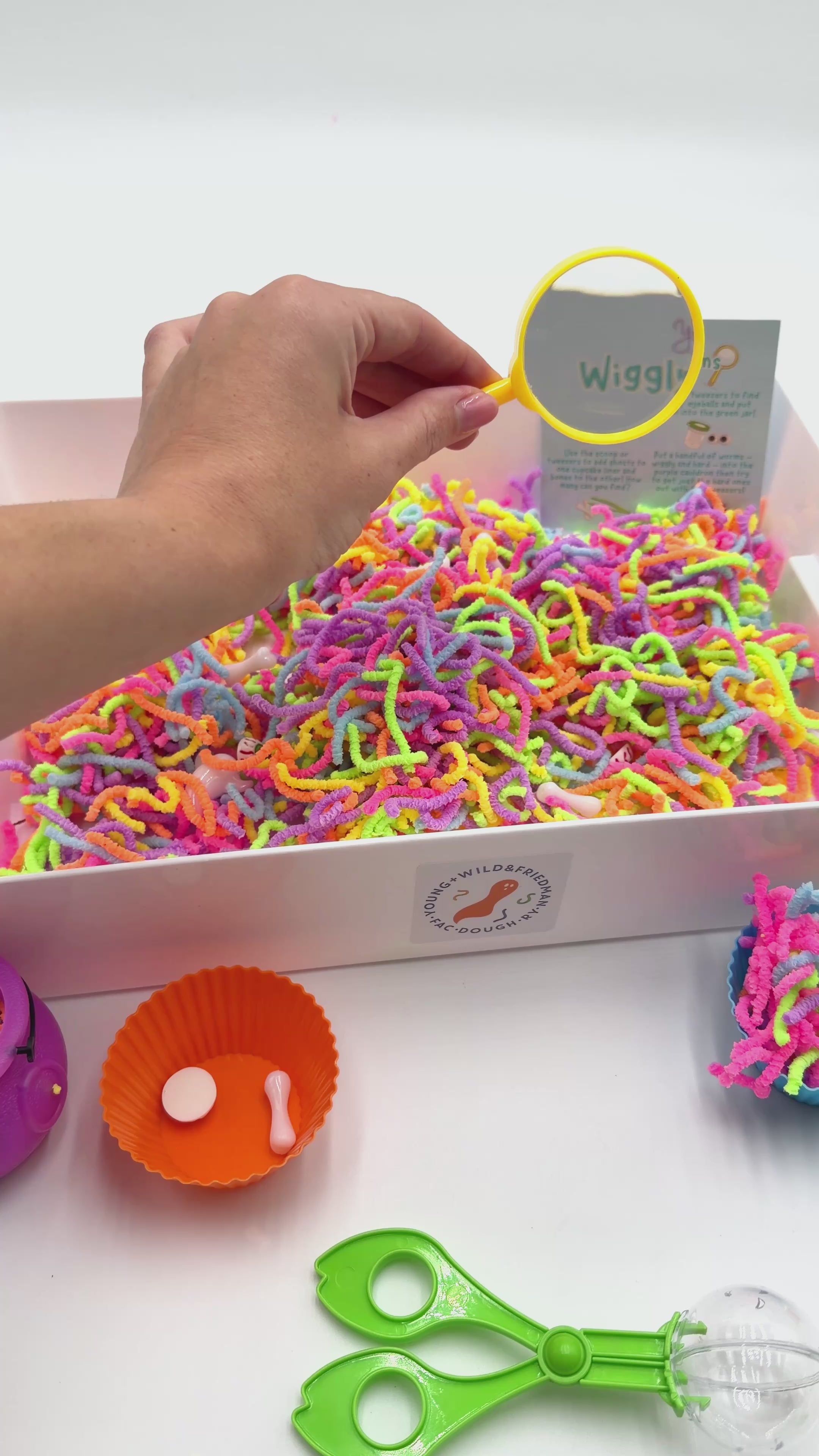 Squirmy Wormy Sensory Bin