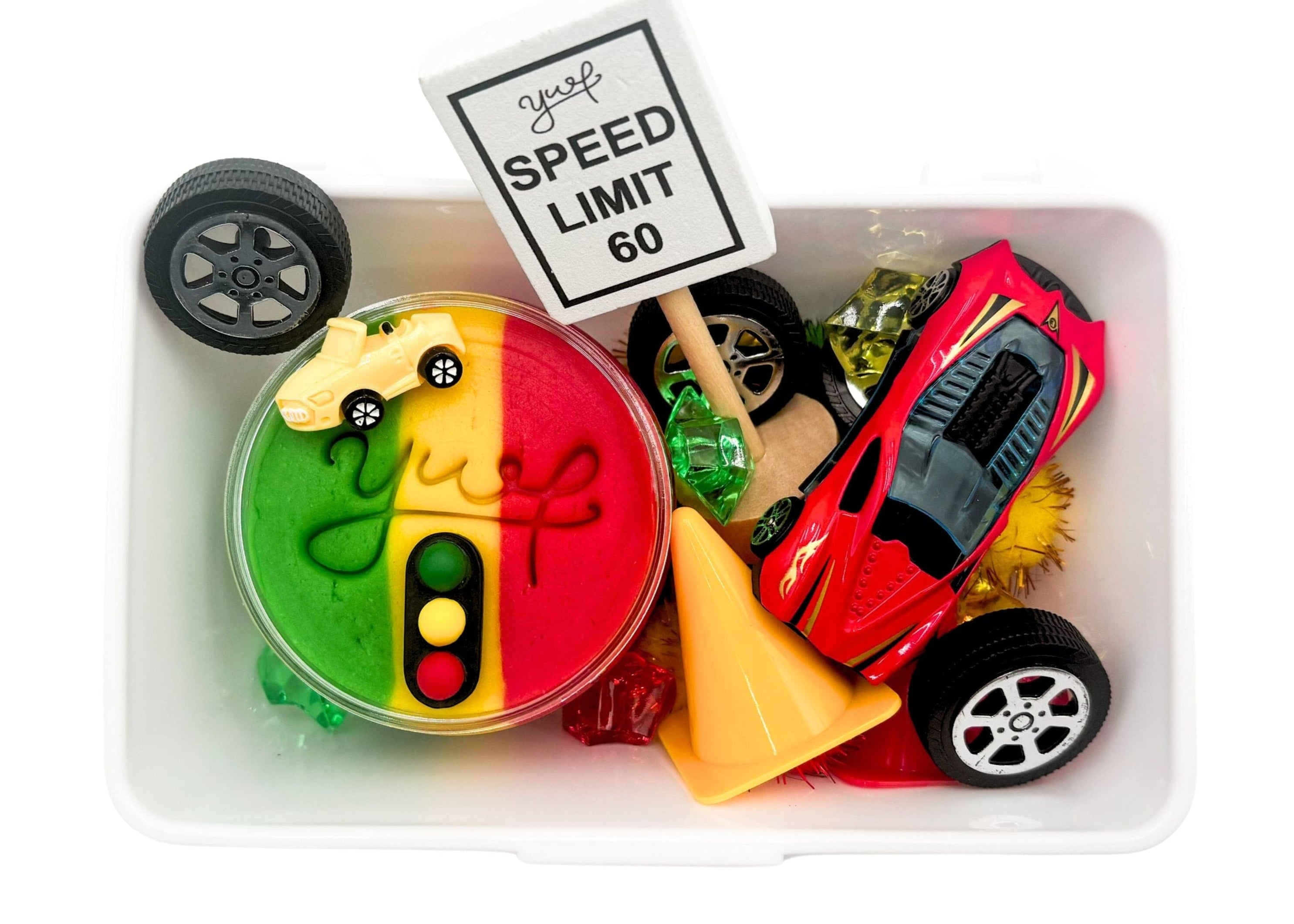 Race Car Mini Sensory Kit Mini Kit Young, Wild & Friedman 