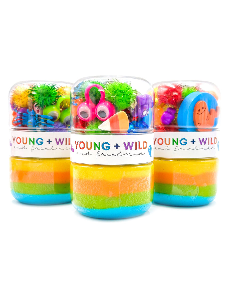 RainBOO Grab & Go Dough Jar Grab and Go Dough Young, Wild & Friedman 