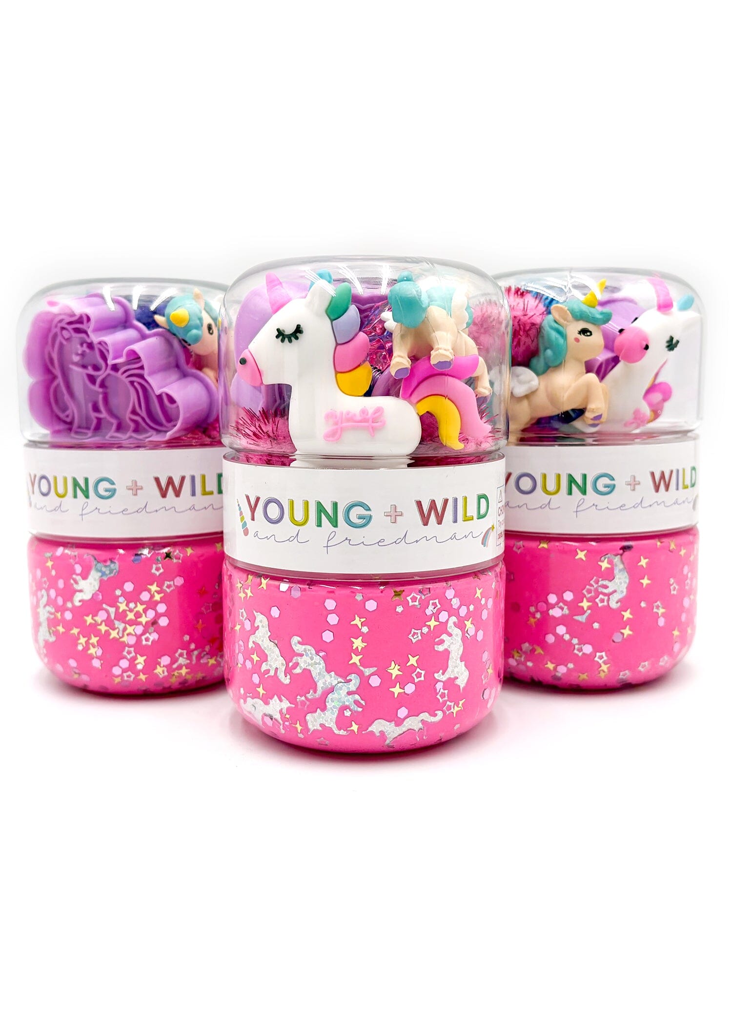 Rainbow Unicorn Grab & Go Dough Jar Grab and Go Dough Young, Wild & Friedman 