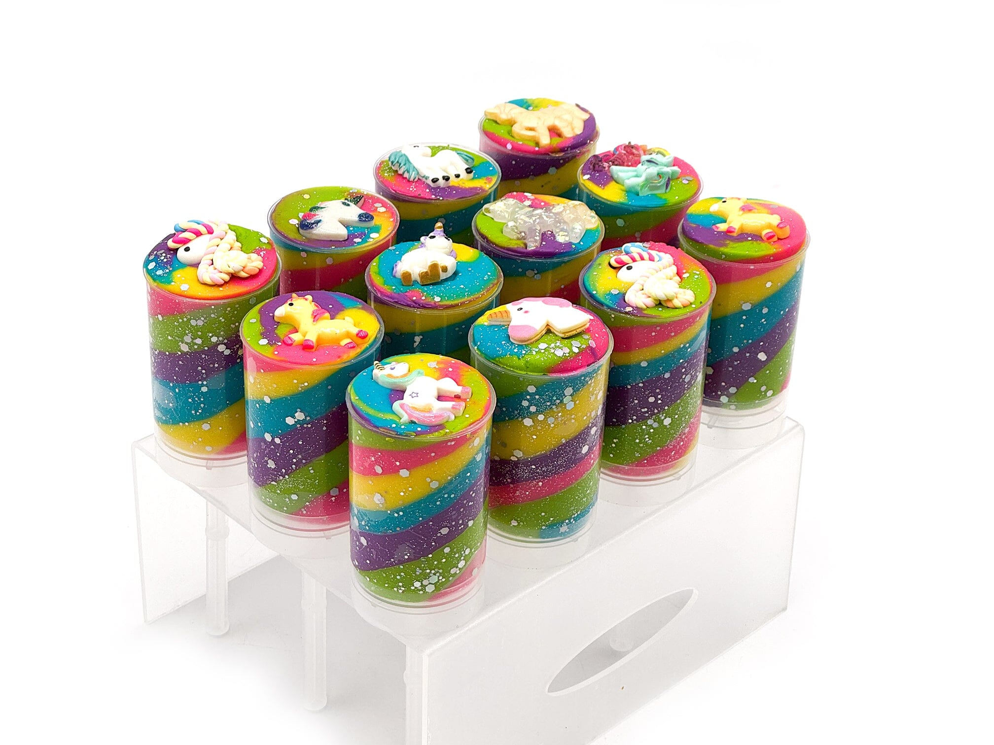 Rainbow Unicorn Sensory Dough Push Pop Sensory Dough Young, Wild & Friedman 