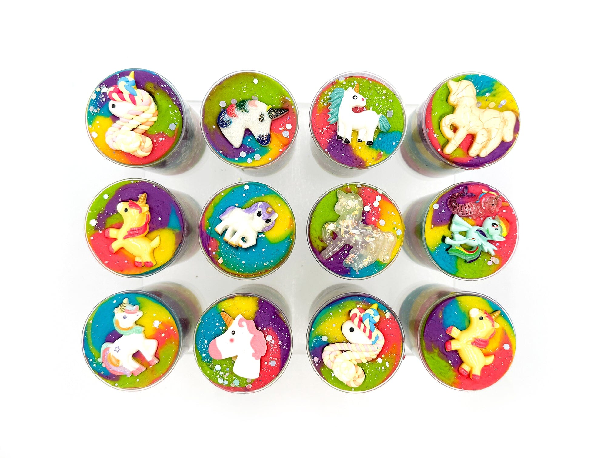 Rainbow Unicorn Sensory Dough Push Pop Sensory Dough Young, Wild & Friedman 