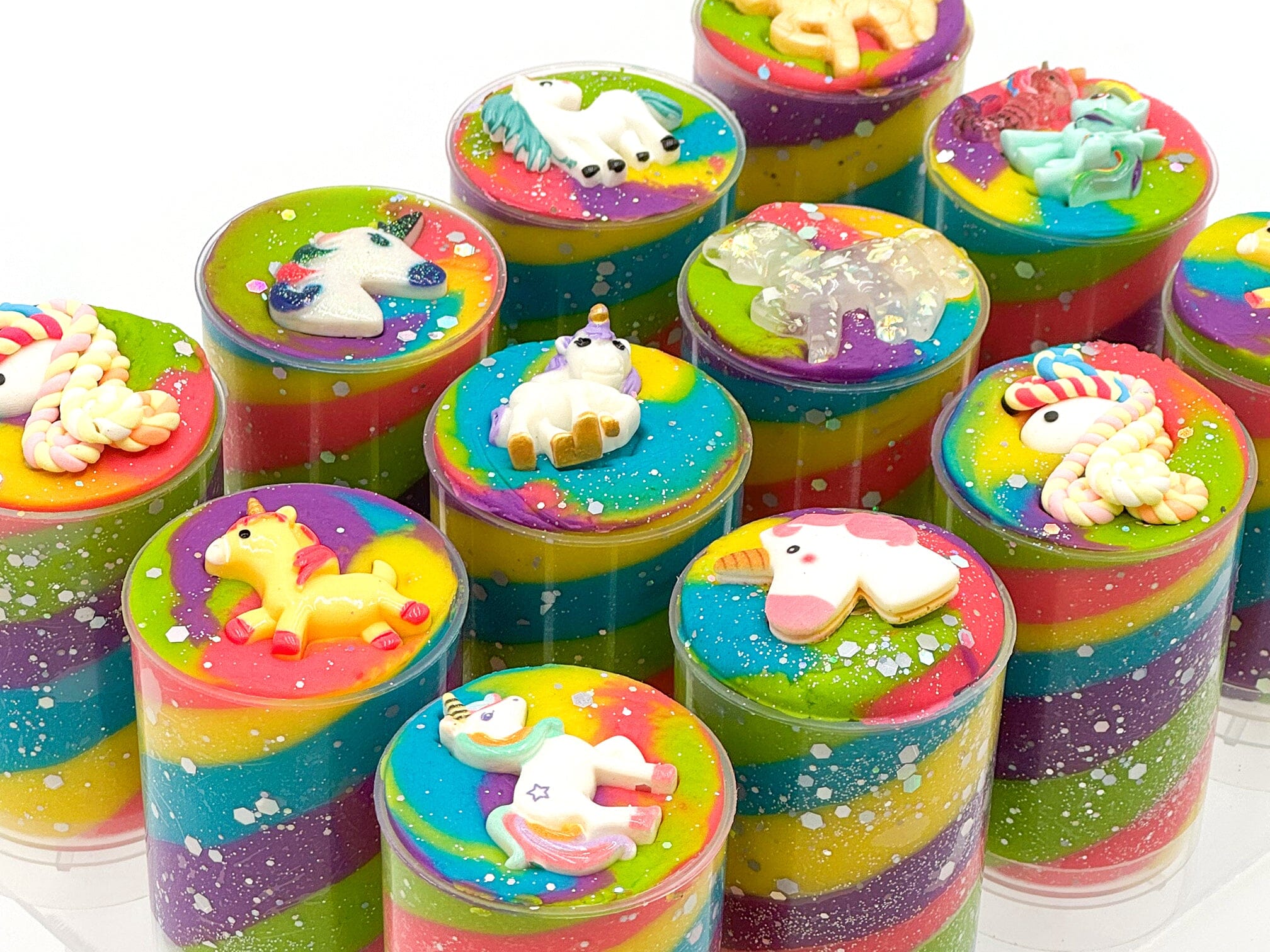 Rainbow Unicorn Sensory Dough Push Pop Sensory Dough Young, Wild & Friedman 