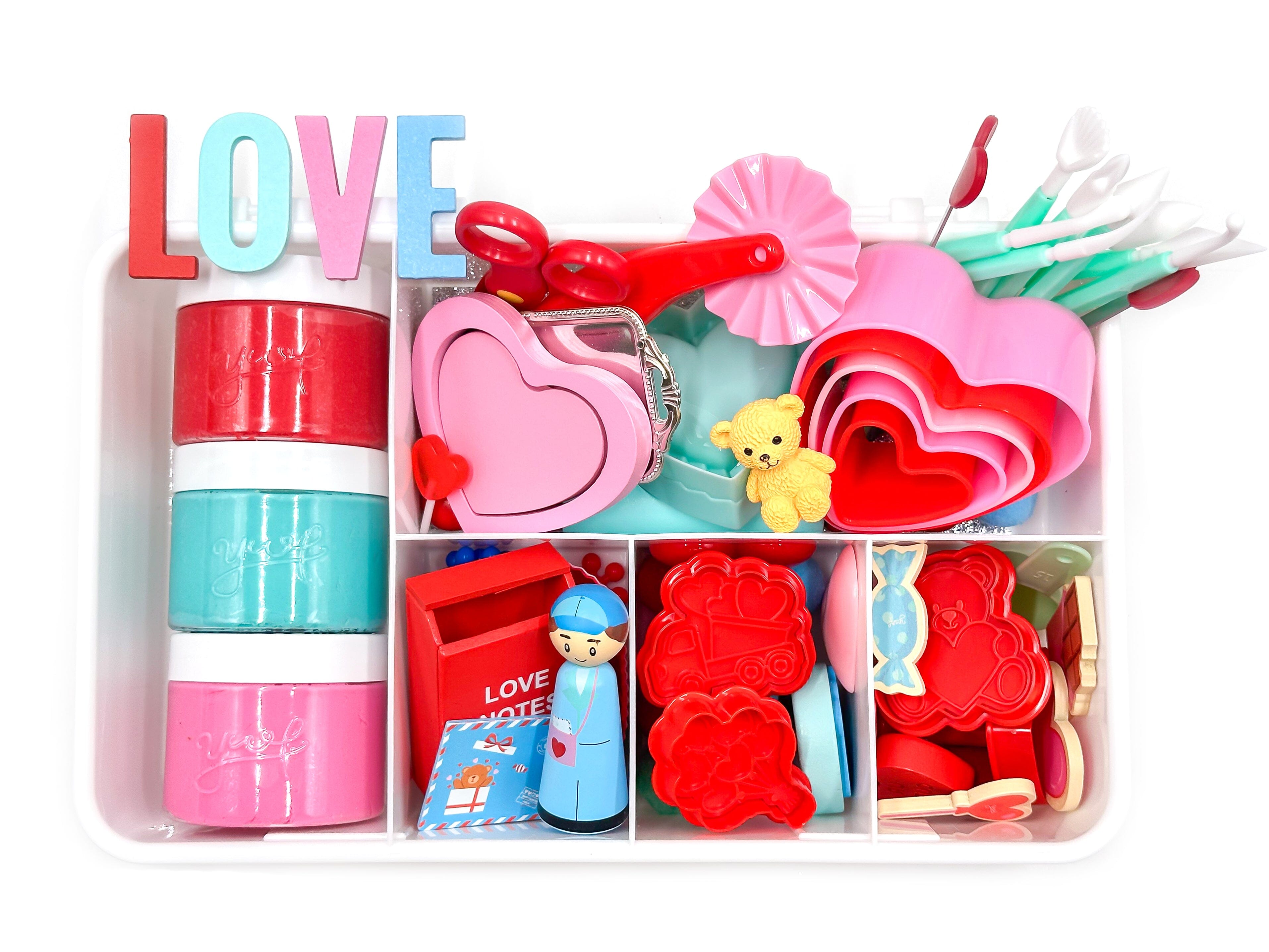 Red & Blue Valentine Sensory Kit Sensory Kit Young, Wild & Friedman 