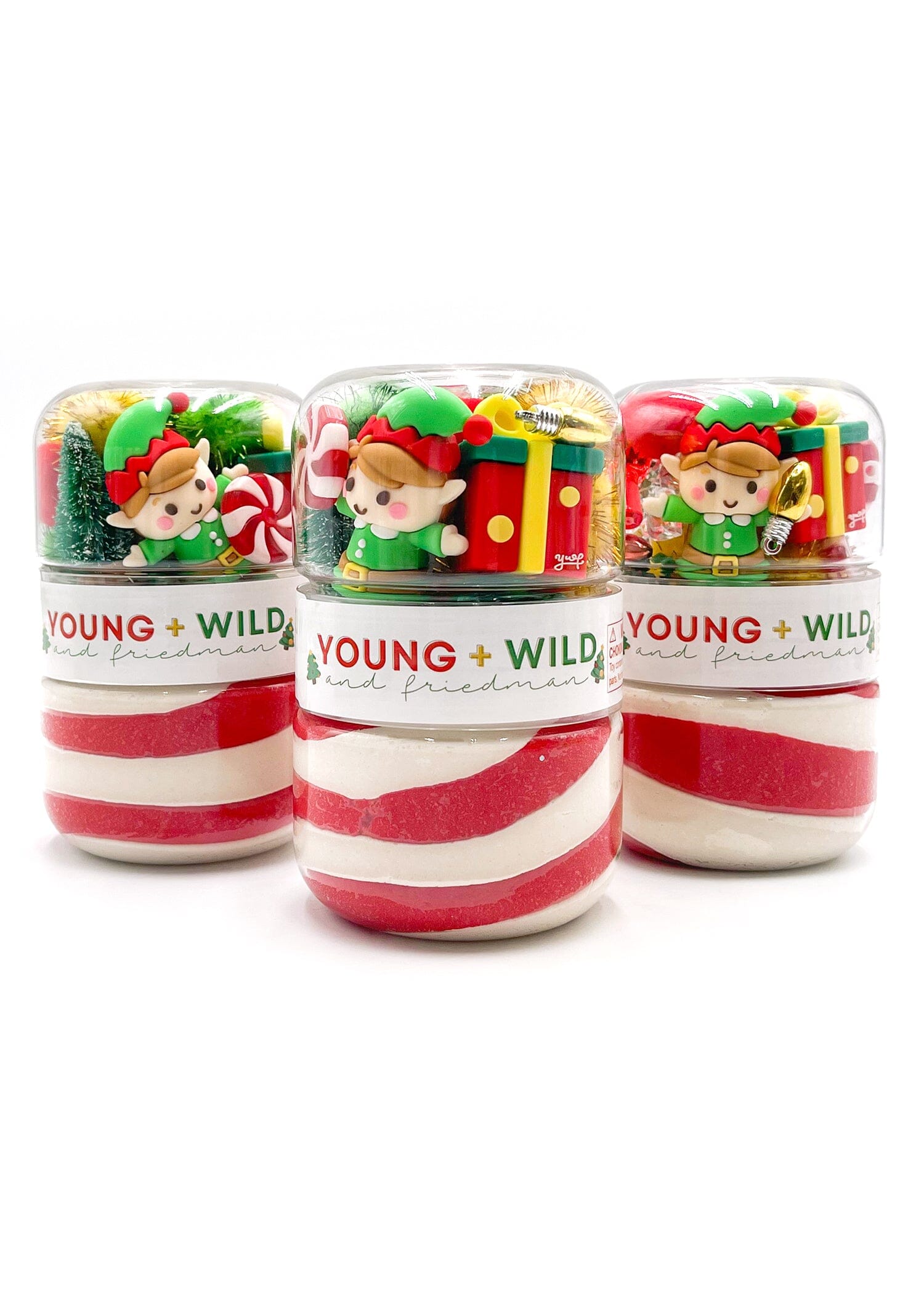Santa's Workshop Grab & Go Dough Jar Grab and Go Dough Young, Wild & Friedman 