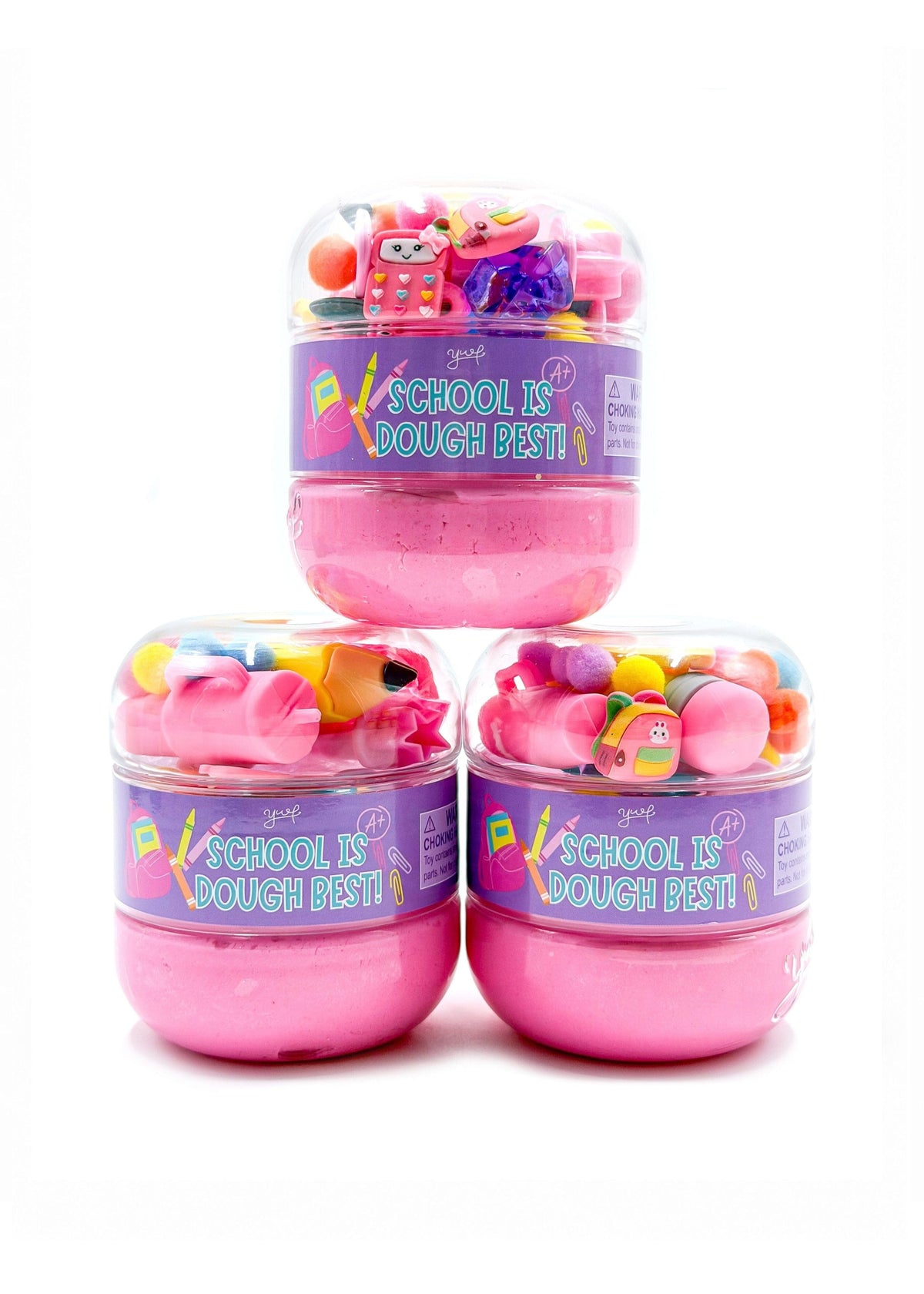 School Sensory Dough Jar - Pink Sensory Dough Young, Wild & Friedman 