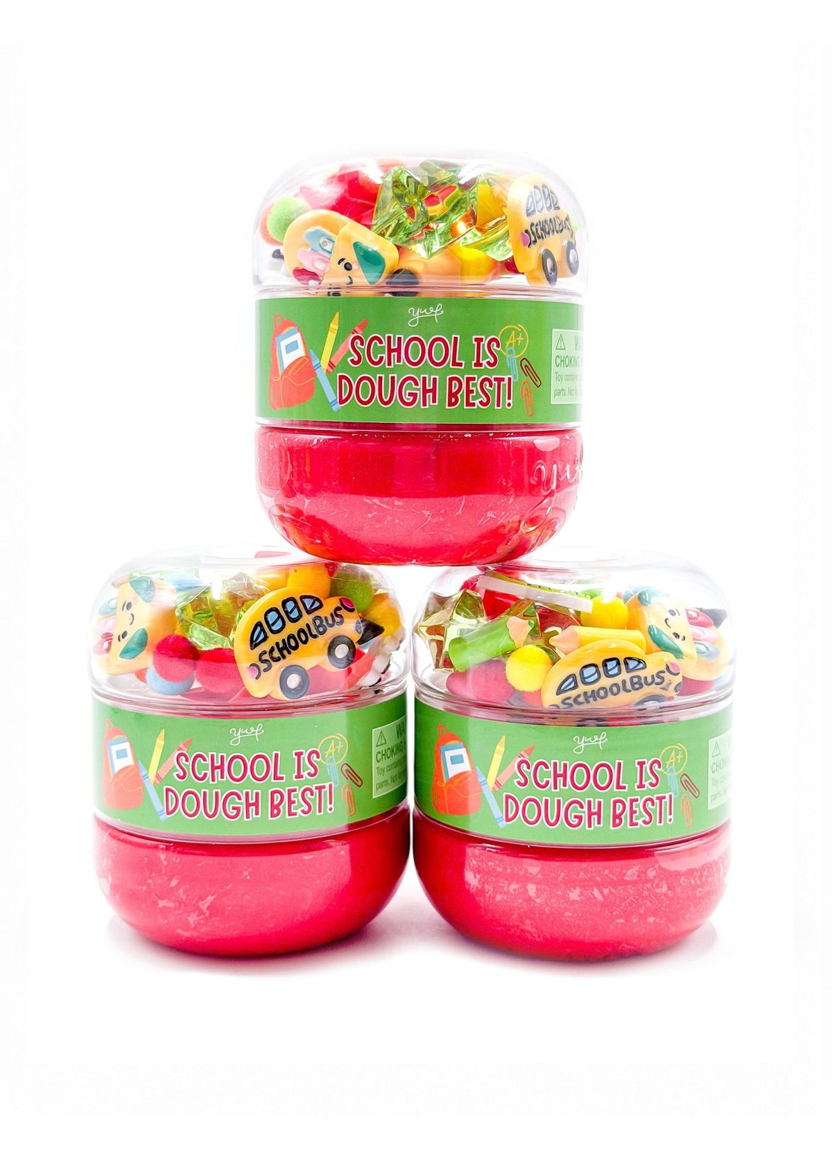 School Sensory Dough Jar - Red Sensory Dough Young, Wild & Friedman 