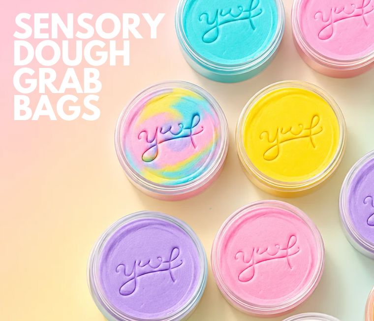 Sensory Dough Grab Bag Jars! Sensory Dough Young, Wild & Friedman 