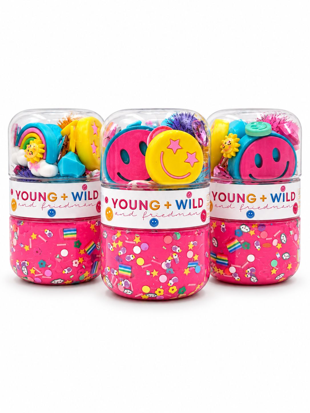 Smiley Grab & Go Dough Jar Grab and Go Dough Young, Wild & Friedman 