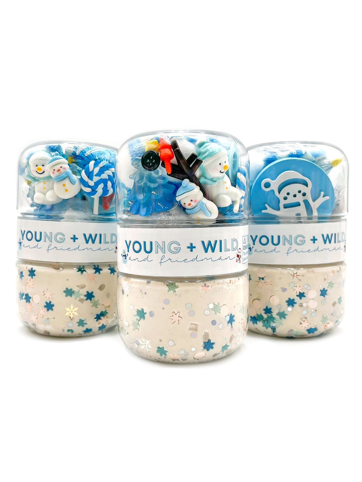 Snowman Grab & Go Dough Jar Grab and Go Dough Young, Wild & Friedman 