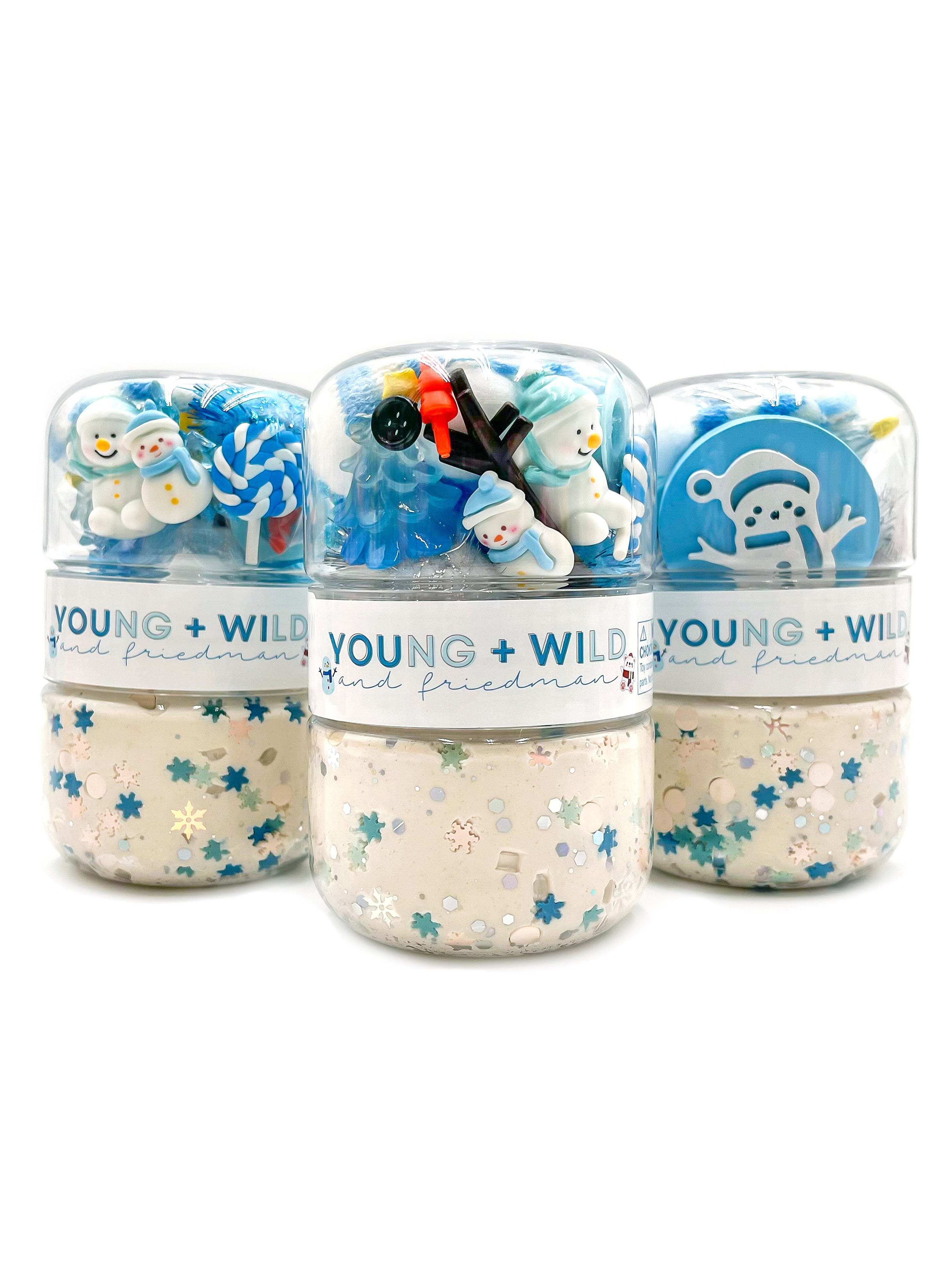 Snowman Grab & Go Dough Jar Grab and Go Dough Young, Wild & Friedman 