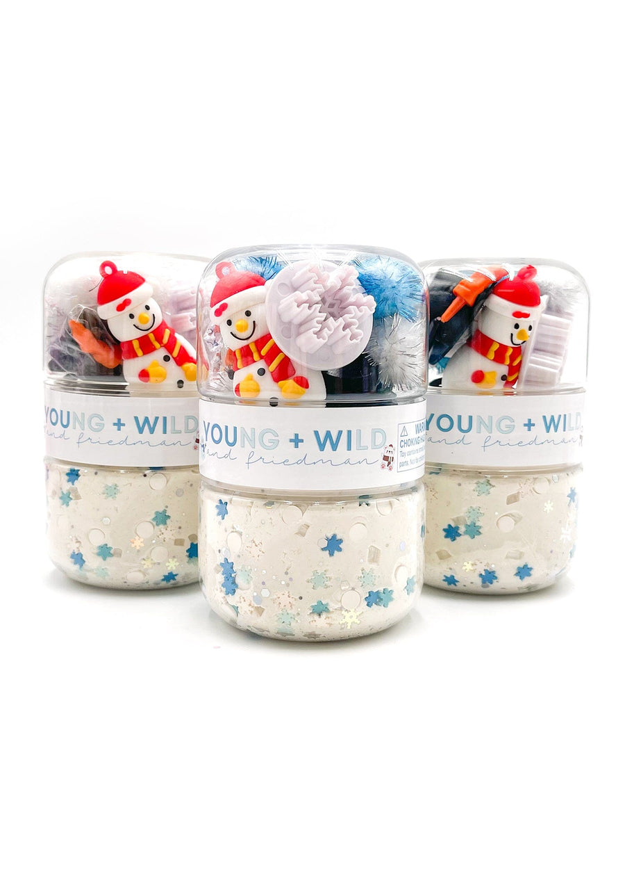 Snowman Grab & Go Dough Jar Grab and Go Dough Young, Wild & Friedman 