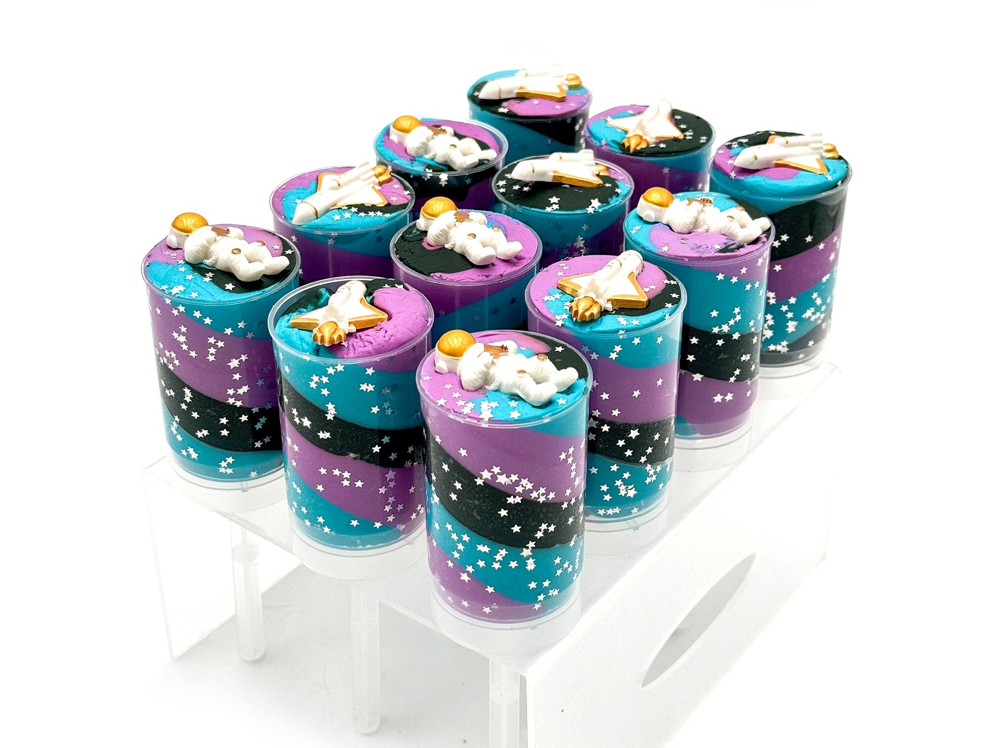 Space Sensory Dough Push Pop · Young + Wild and Friedman