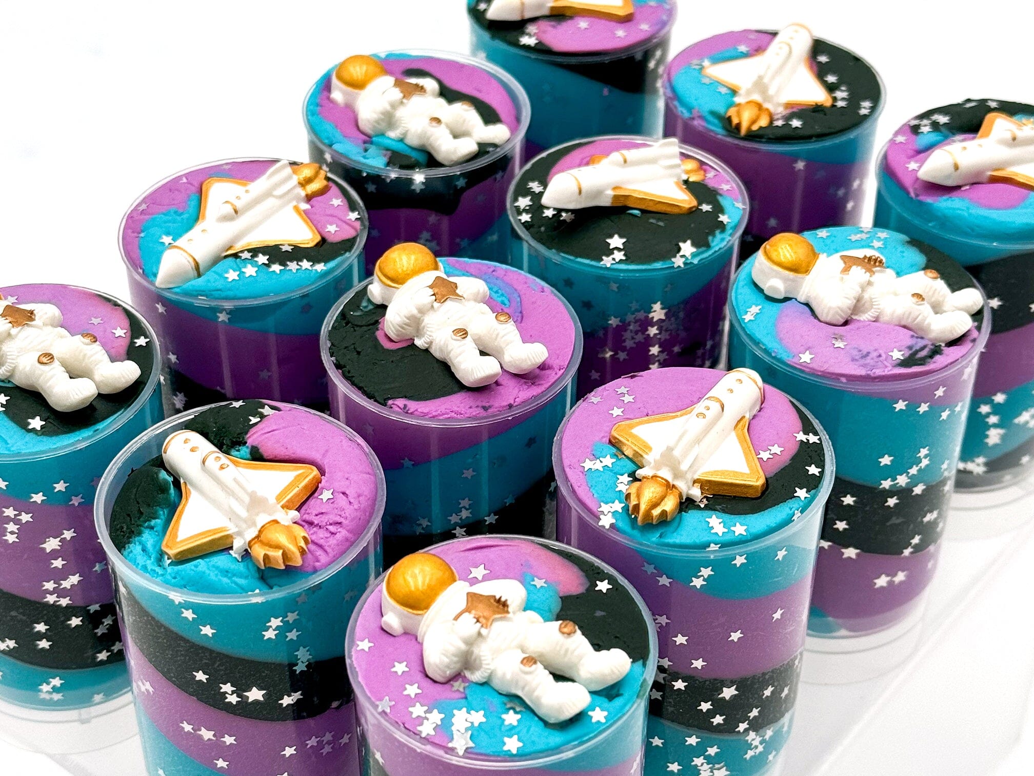 Space Sensory Dough Push Pop · Young + Wild and Friedman