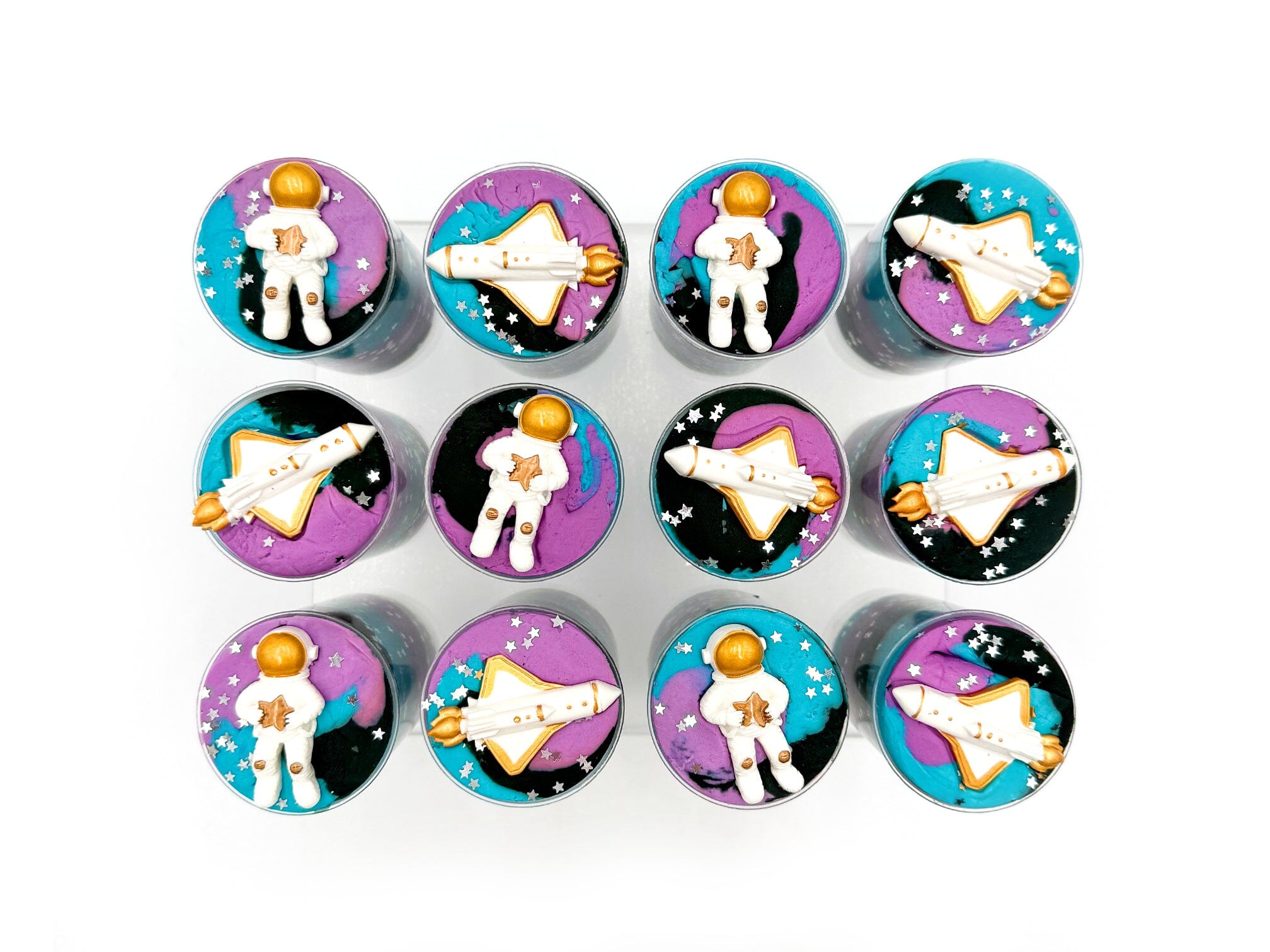 Space Sensory Dough Push Pop · Young + Wild and Friedman