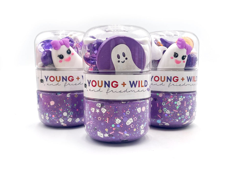 Spooky Ghost Grab & Go Dough Jar Grab and Go Dough Young, Wild & Friedman 