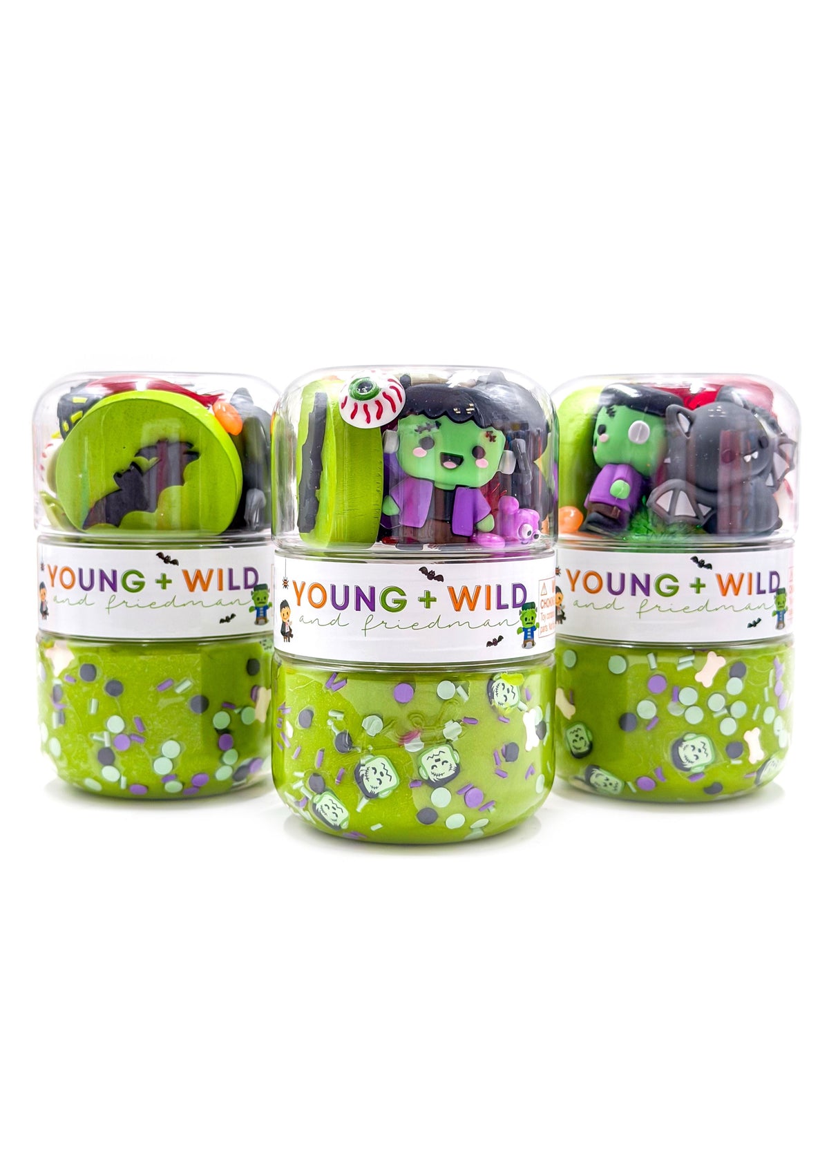 Spooky Monster Grab & Go Dough Jar Grab and Go Dough Young, Wild & Friedman 