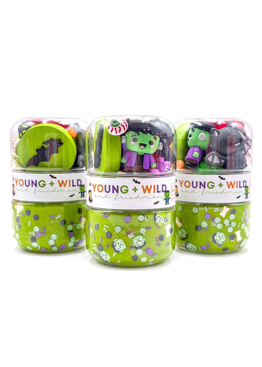 Spooky Monster Grab & Go Dough Jar Grab and Go Dough Young, Wild & Friedman 