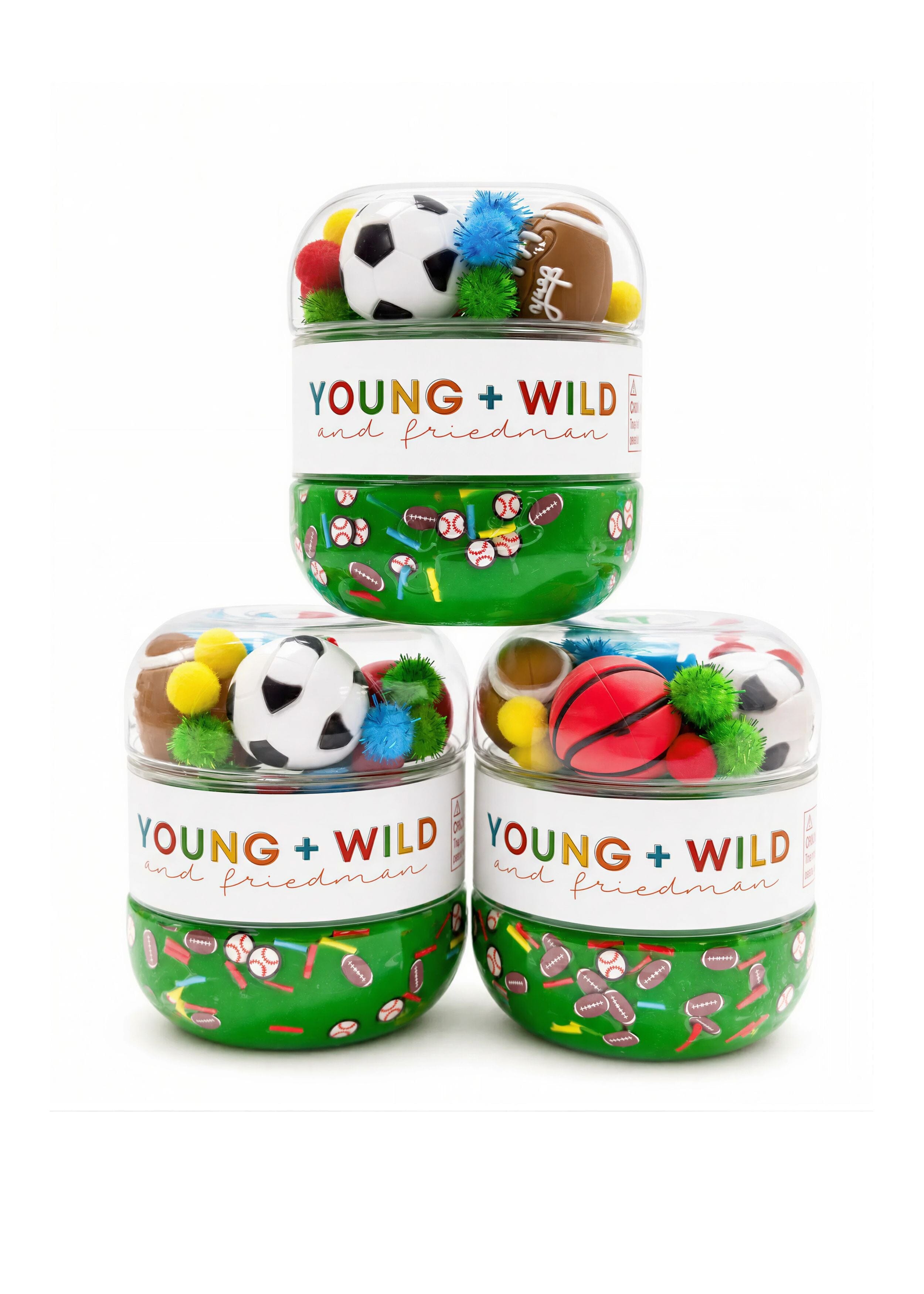 Sports Sensory Dough Jar Sensory Dough Young, Wild & Friedman 