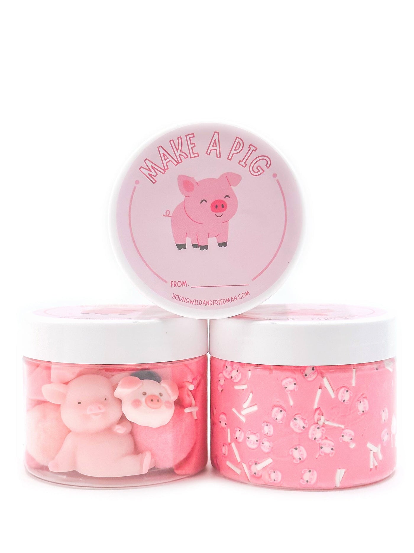 Spring Piggy Sensory Dough Jar Sensory Dough Young, Wild & Friedman 