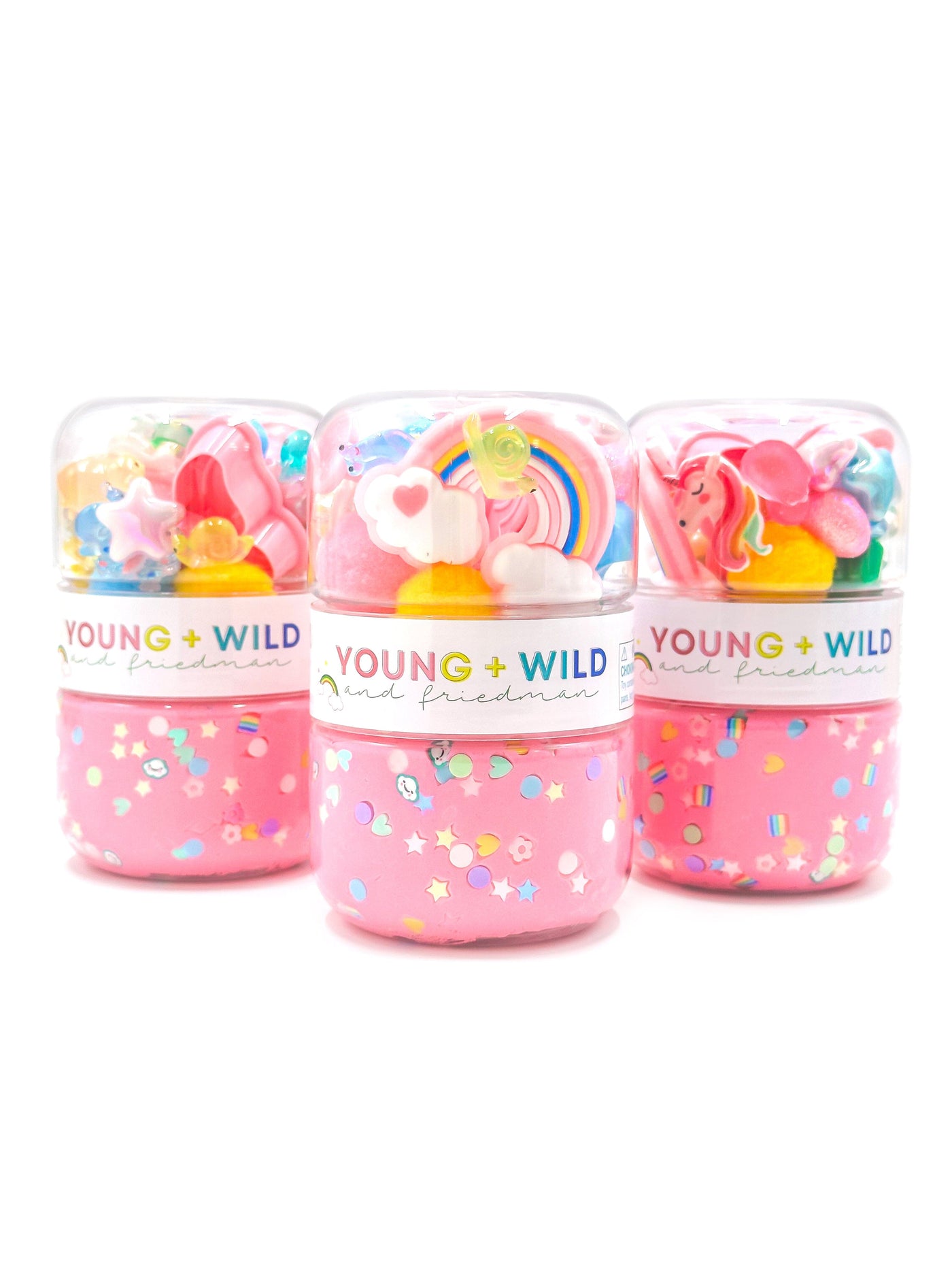 Spring Rainbow Grab & Go Dough Jar Grab and Go Dough Young, Wild & Friedman 