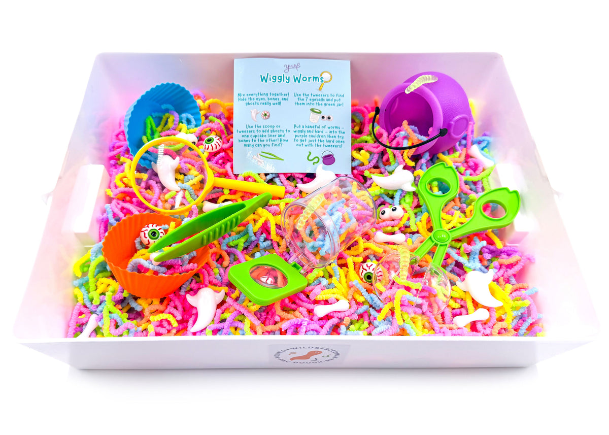 Squirmy Wormy Sensory Bin Sensory Bin Young, Wild & Friedman 