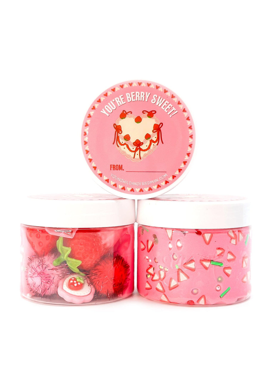 Strawberry Valentine Sensory Dough Jar Sensory Dough Young, Wild & Friedman 