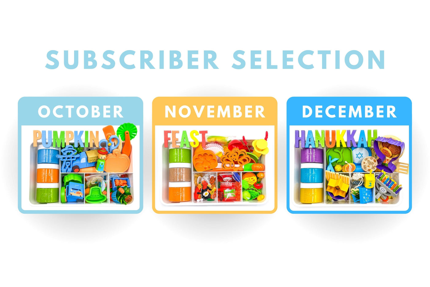 Subscription Swap - Blue Pumpkin Patch, Fall Feast, Hanukkah Subscription Young, Wild & Friedman 