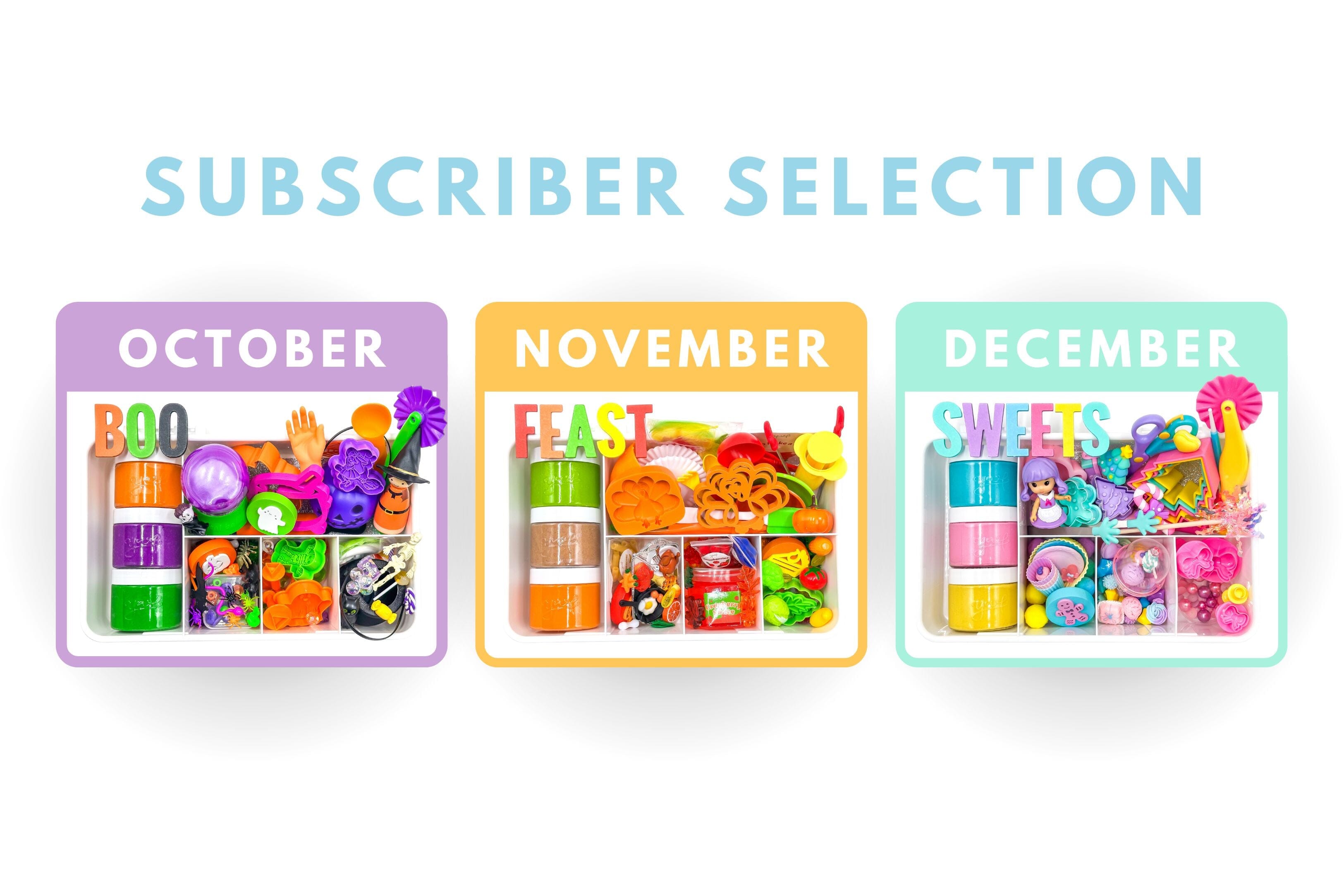 Subscription Swap - Halloween, Fall Feast, Christmas Sweets Subscription Young, Wild & Friedman 