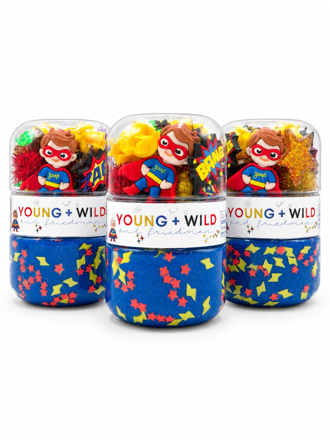 Super Hero Grab & Go Dough Jar Grab and Go Dough Young, Wild & Friedman 